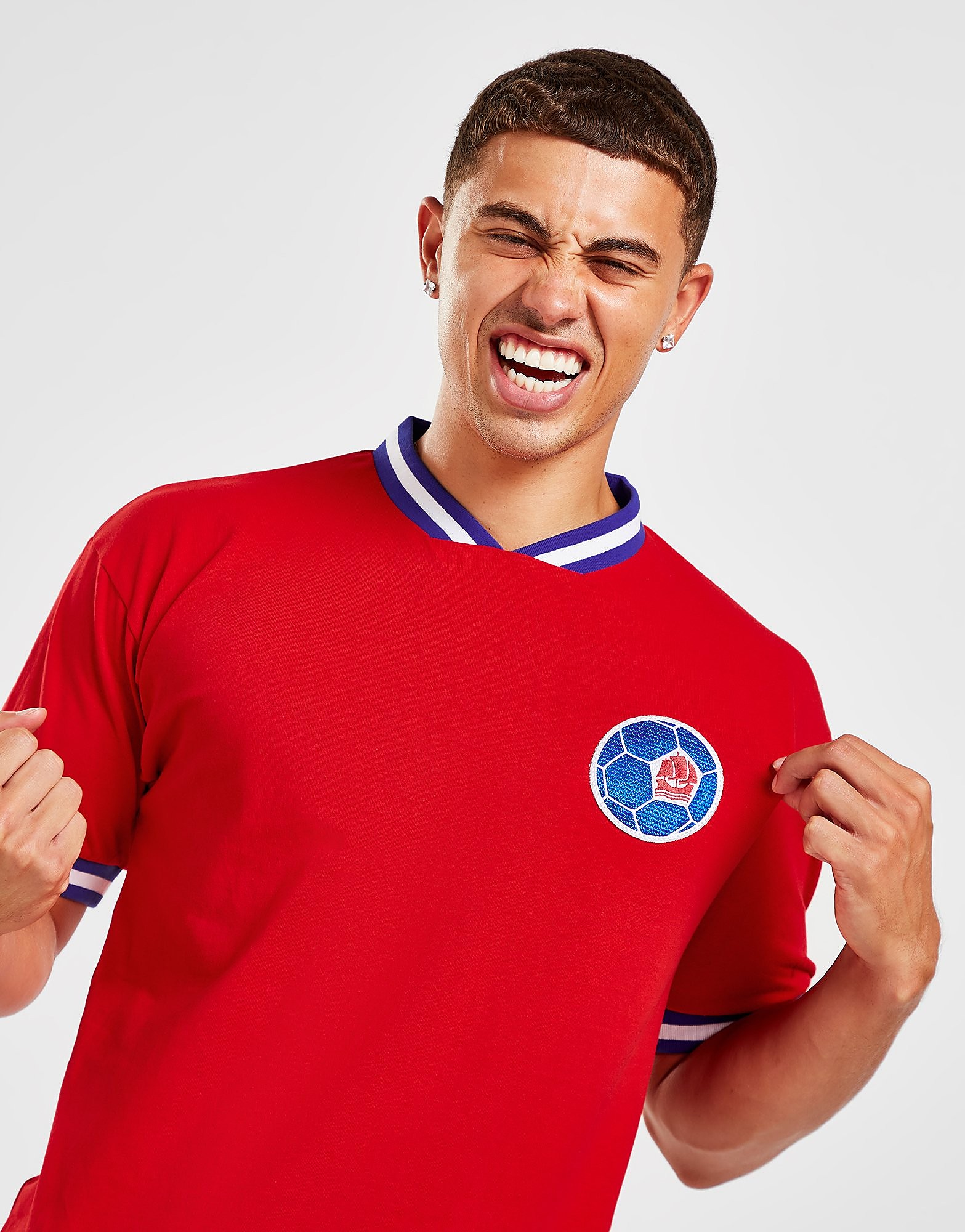 

Official Team Paris Saint Germain '70 Retro Home Shirt - Red - Mens, Red