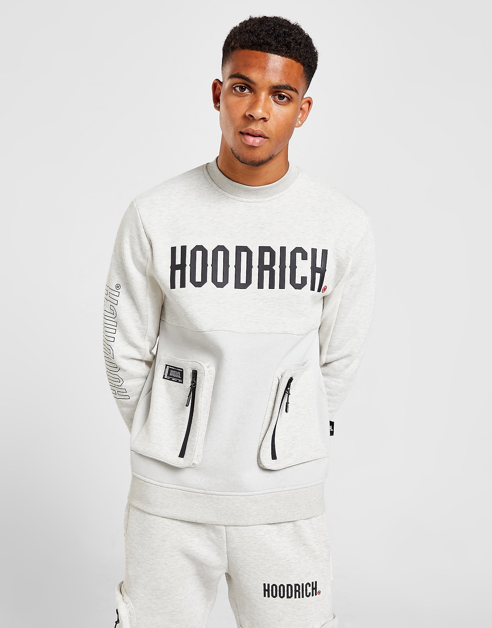 Hoodrich Sweatshirt Stamp - Cinzento - Mens, Cinzento