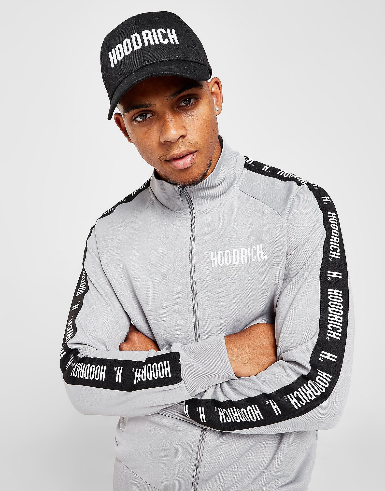 

Hoodrich Tape Poly Track Top - Grey - Mens, Grey