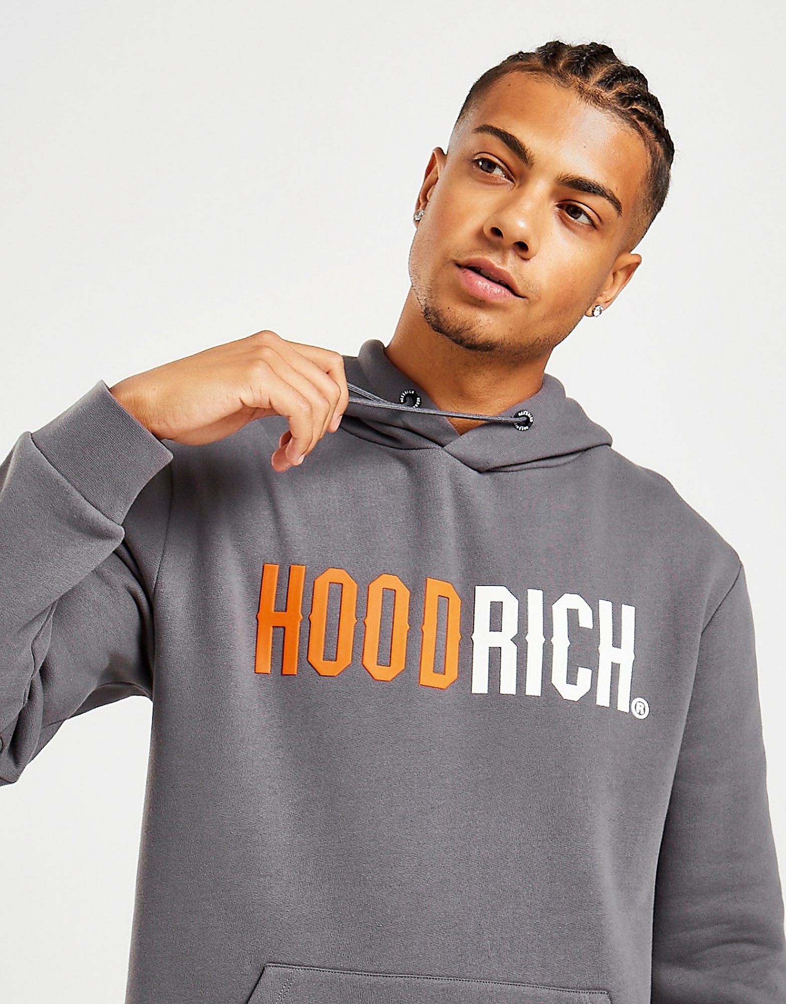 

Hoodrich Splitter Hoodie - Grey - Mens, Grey