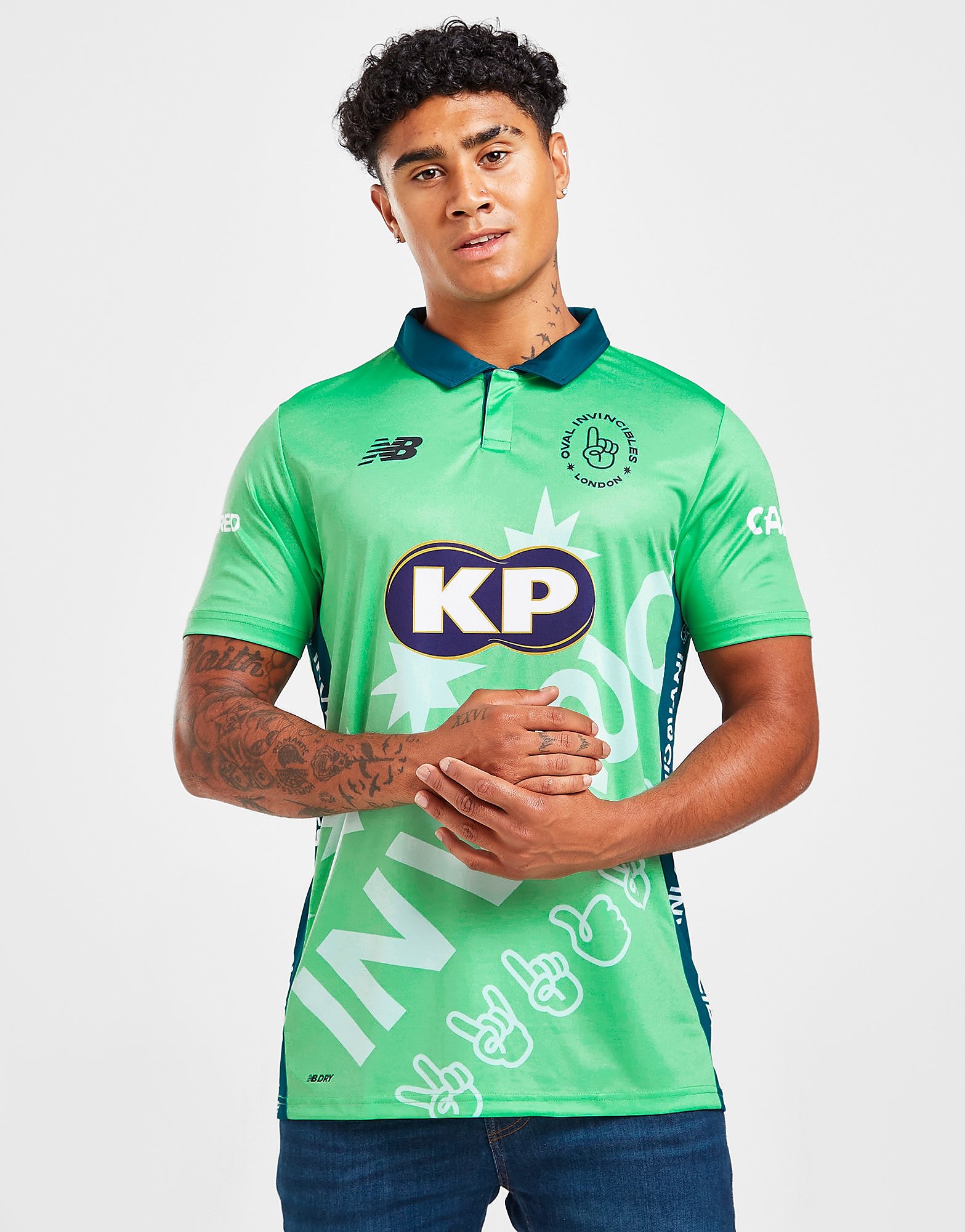 

New Balance The Hundred Oval Invincibles Shirt - Green - Mens, Green