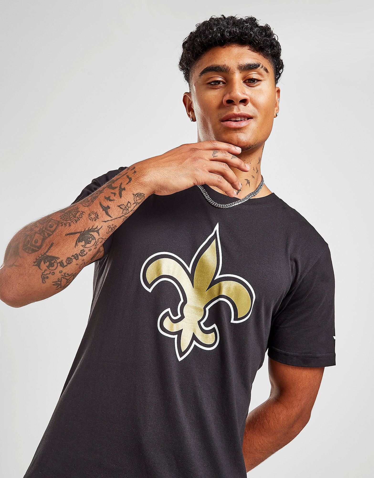 

Official Team NFL New Orleans Saints Crest T-Shirt - Black - Mens, Black