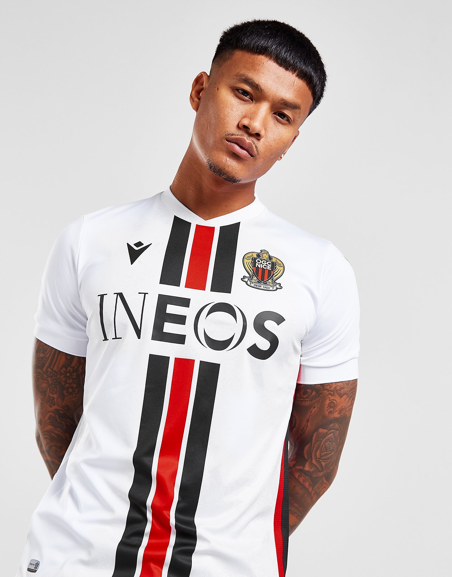 

Macron OGC Nice 2022/23 Away Shirt - White - Mens, White
