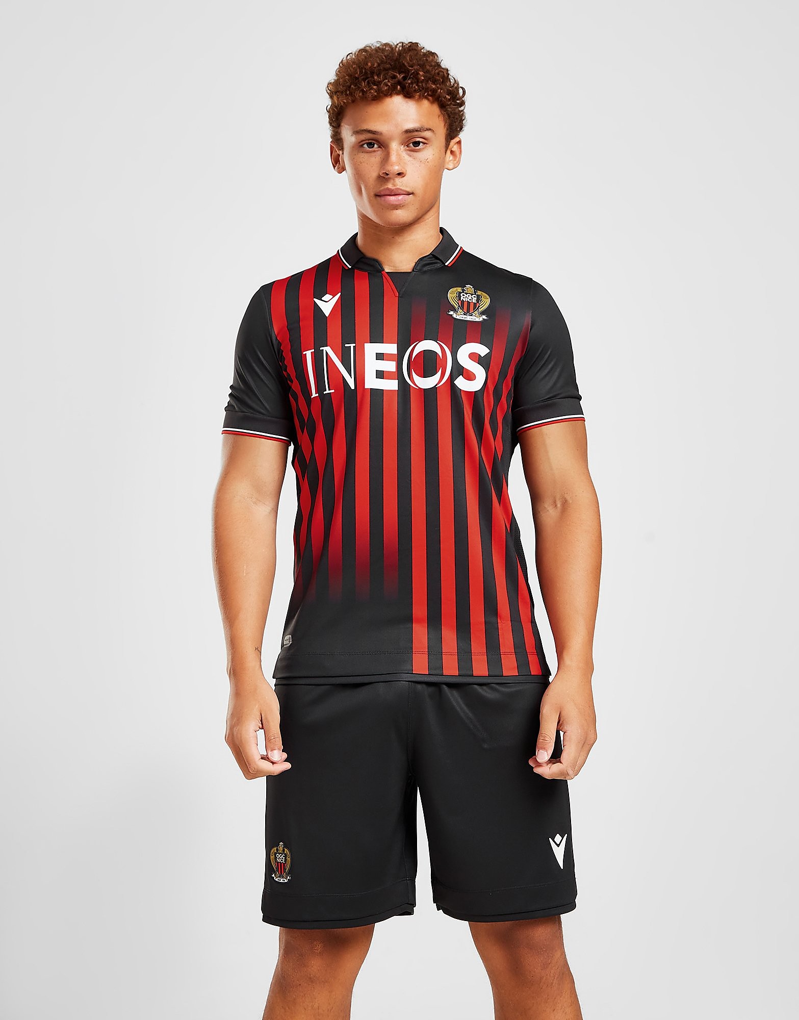 

Macron OGC Nice 2022/23 Home Shorts - Black - Mens, Black