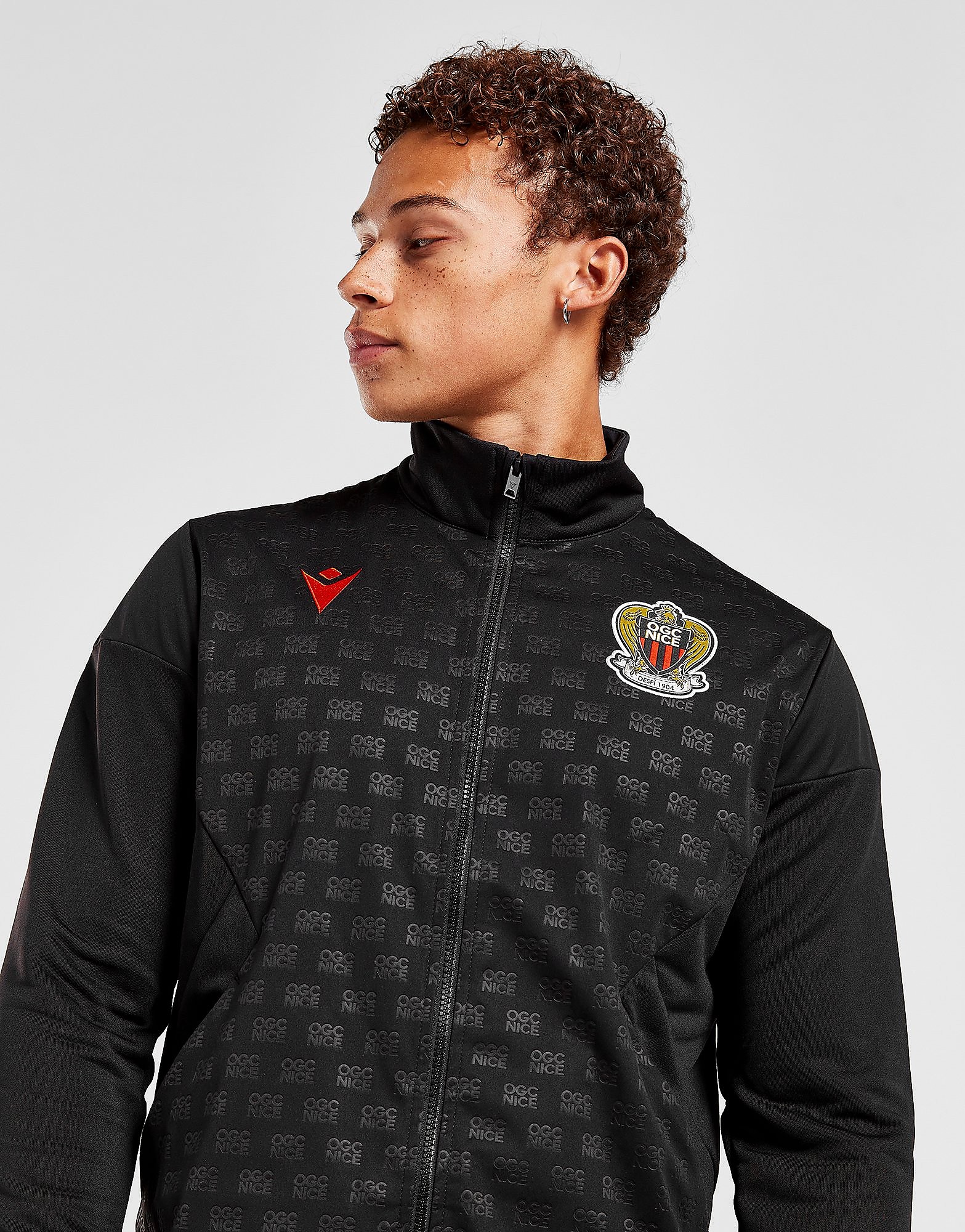 

Macron OGC Nice 2022/23 Anthem Jacket - Black - Mens, Black