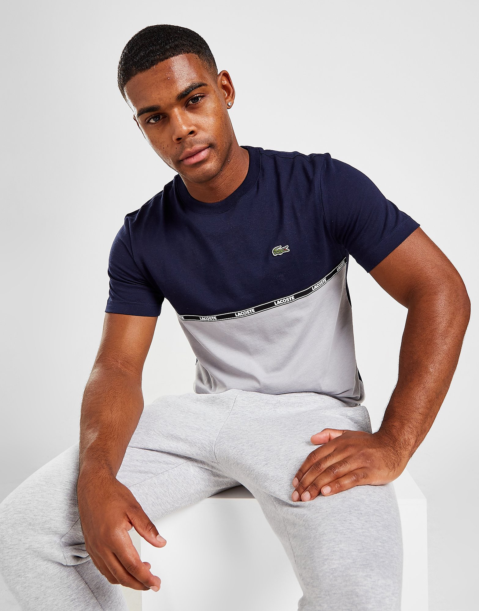 

Lacoste Tape T-Shirt - Only at JD - Navy - Mens, Navy