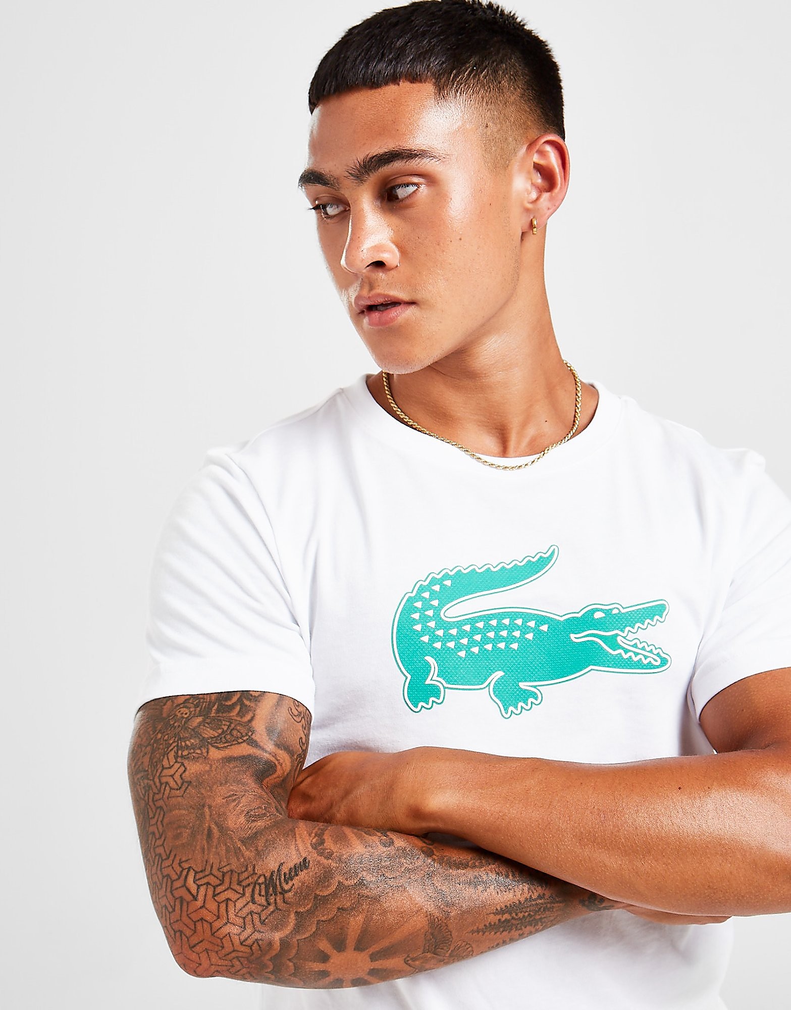 

Lacoste Large Crocodile T-Shirt - Only at JD - White - Mens, White