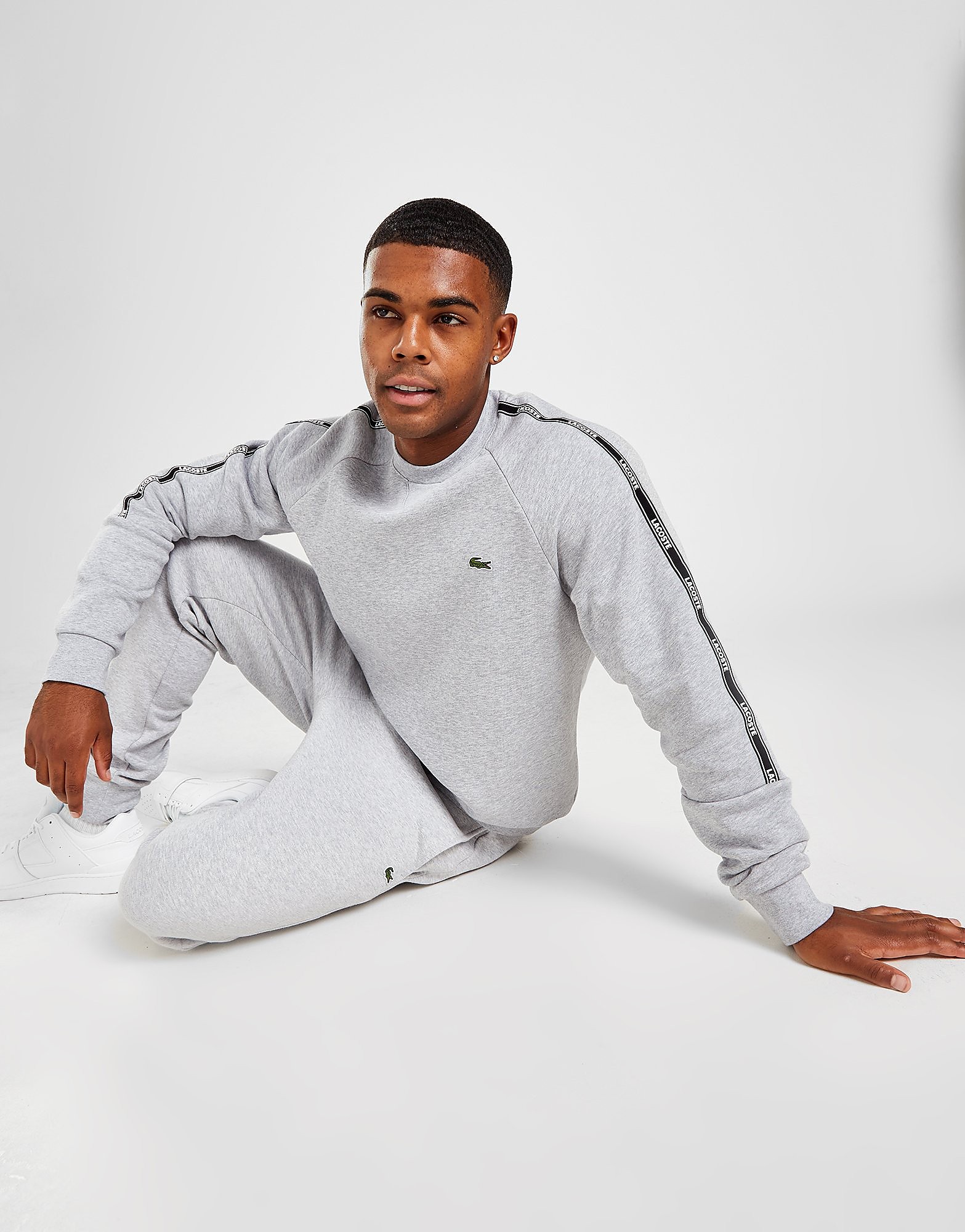

Lacoste Tape Crew Sweatshirt - Only at JD - Grey - Mens, Grey