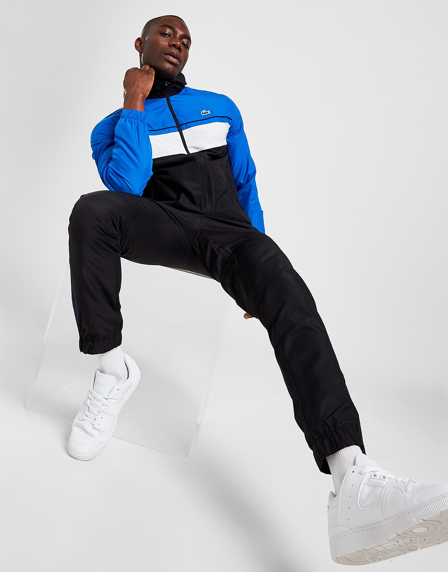 

Lacoste Colour Block Woven Tracksuit - Blue/Black - Mens, Blue/Black