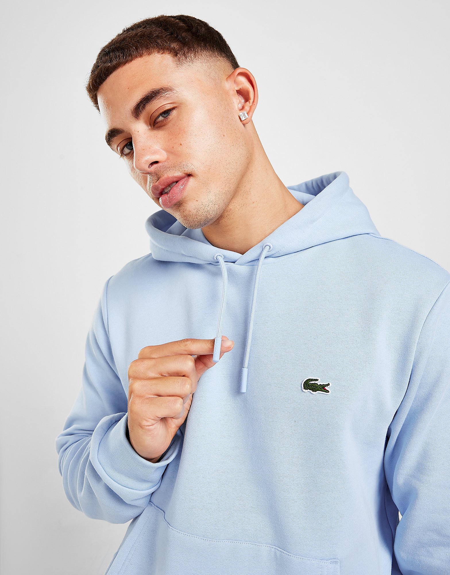 

Lacoste Core Overhead Hoodie - Blue - Mens, Blue