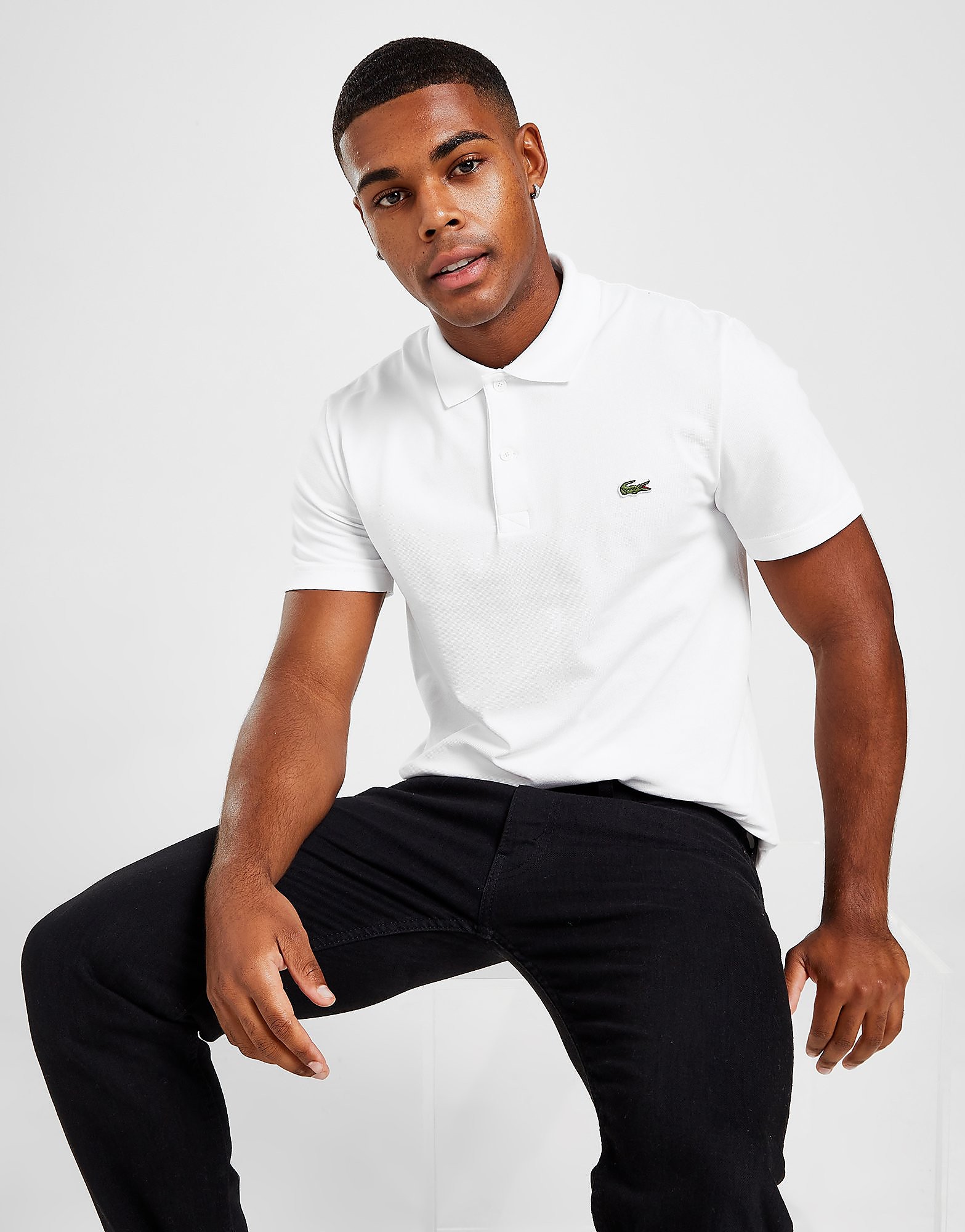 

Lacoste Core Polo Shirt - White - Mens, White