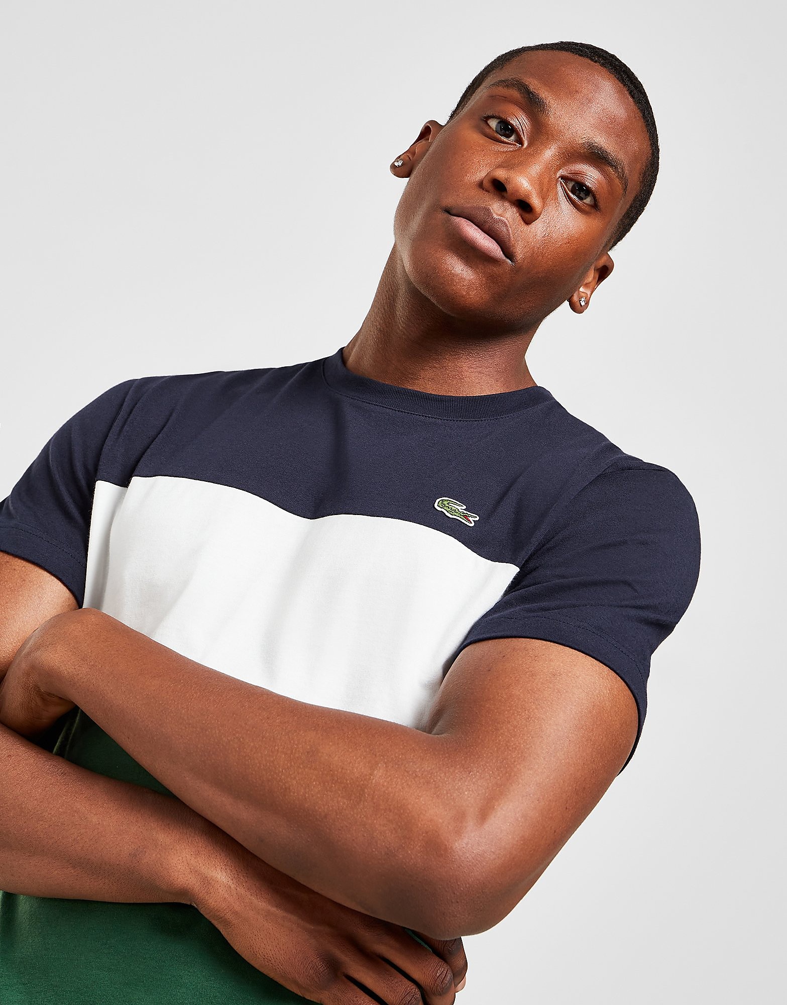 

Lacoste Colour Block T-Shirt - Navy - Mens, Navy