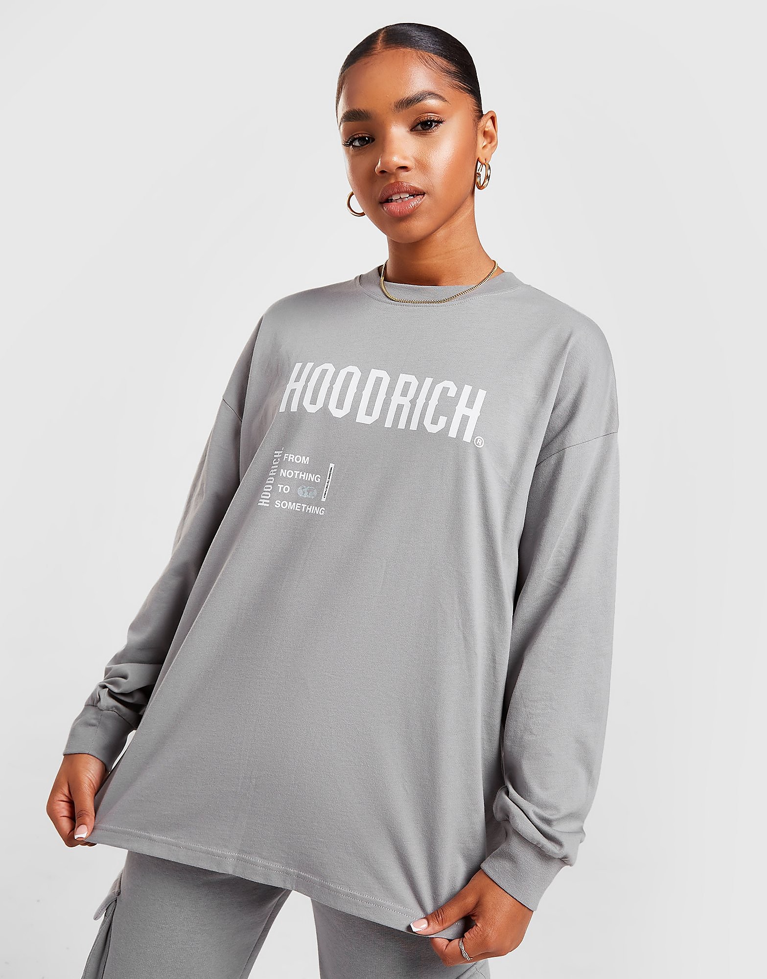 

Hoodrich Frenzy Long Sleeve T-Shirt - Only at JD - Grey - Womens, Grey