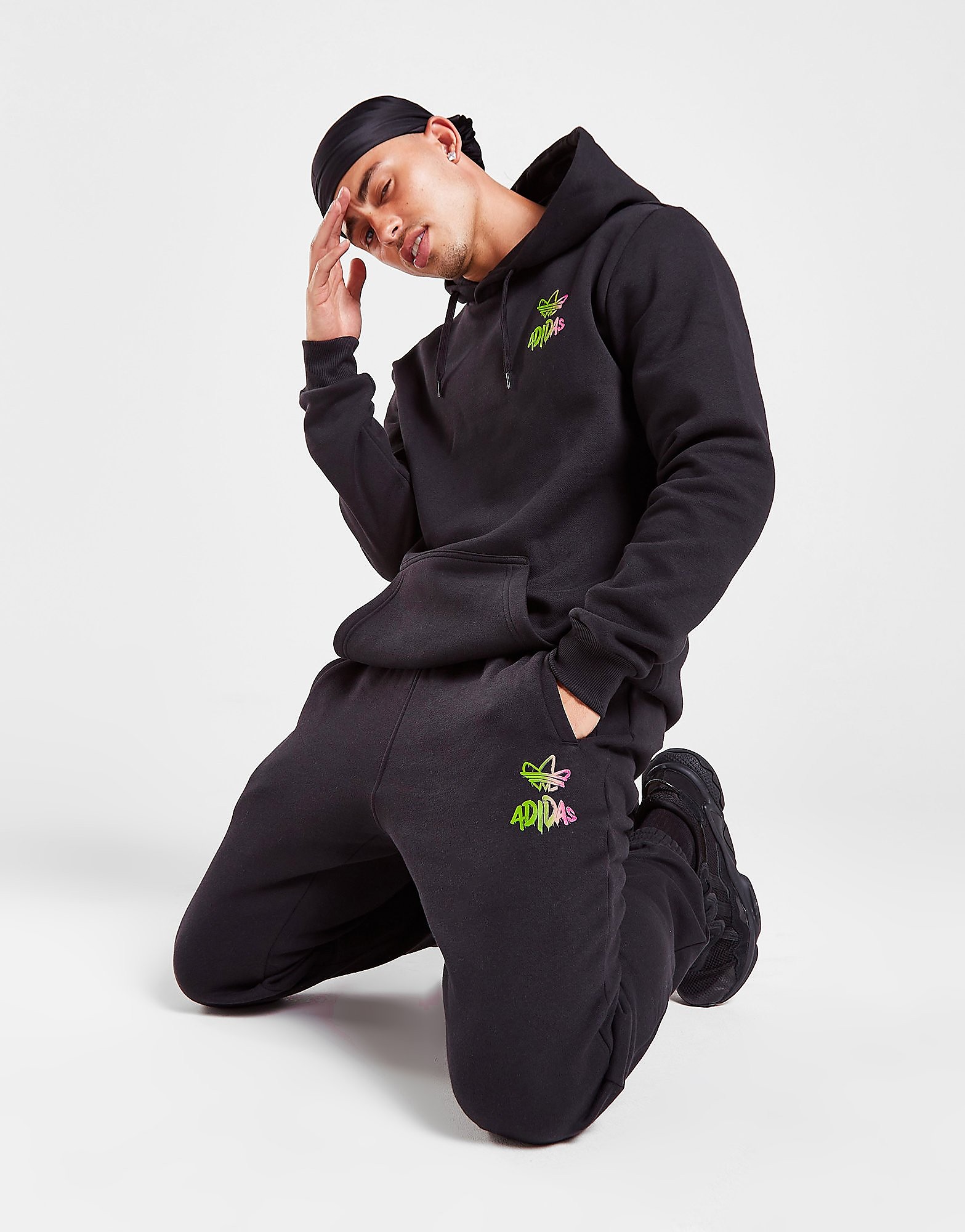 

adidas Originals Graffiti Joggers - Only at JD - Black - Mens, Black