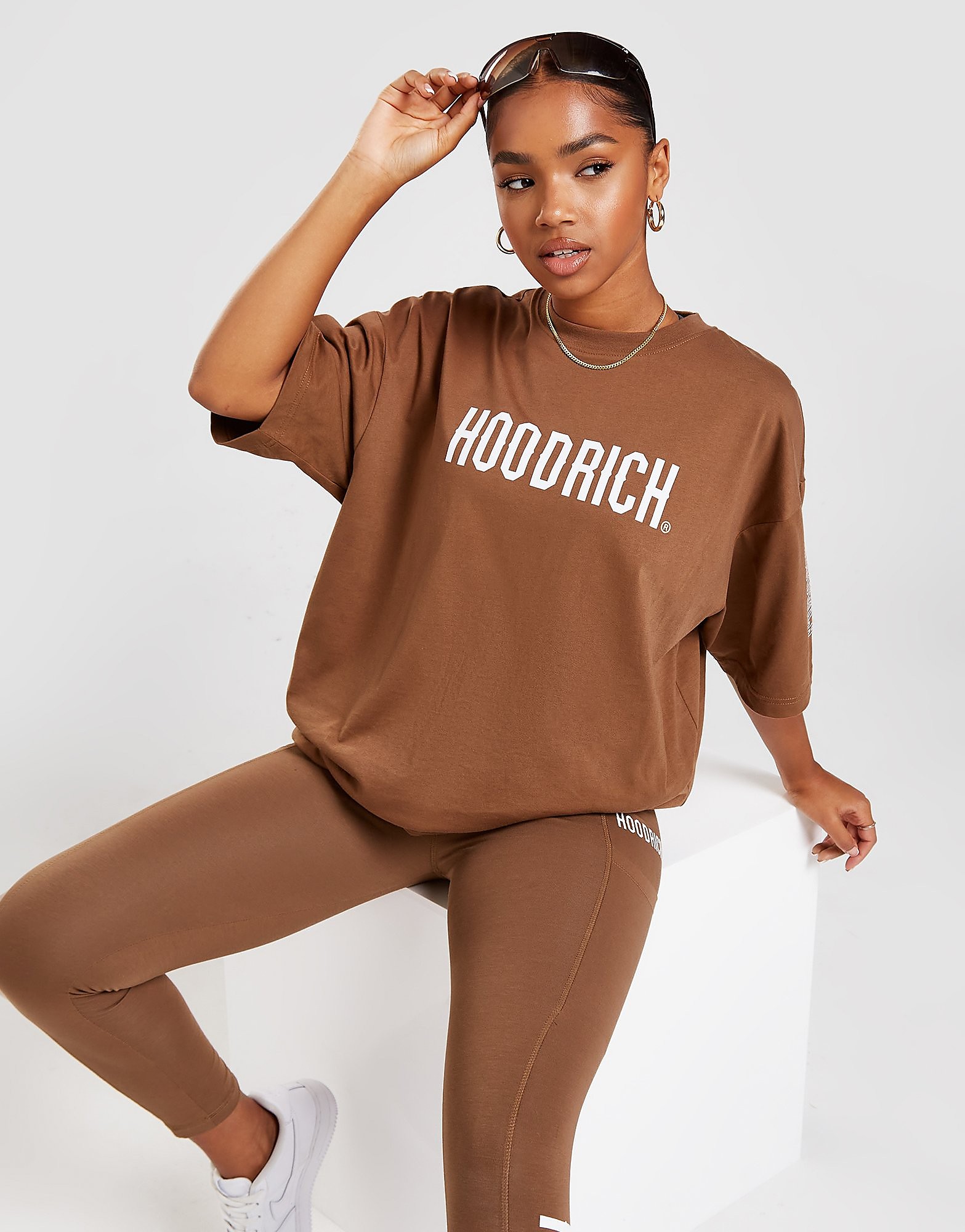 

Hoodrich Azure Boyfriend T-Shirt - Brown - Womens, Brown