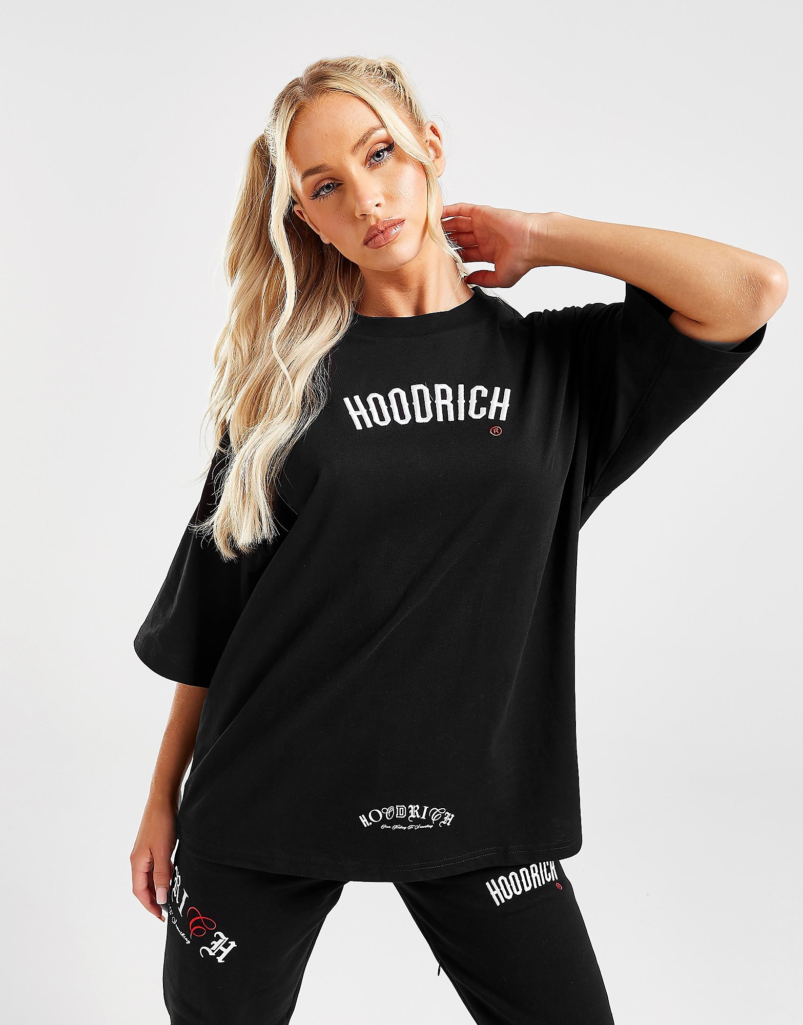 Hoodrich Calor Boyfriend T-Shirt, Svart