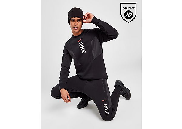 Nike Hybrid Crew Sweatshirt Herr, Black