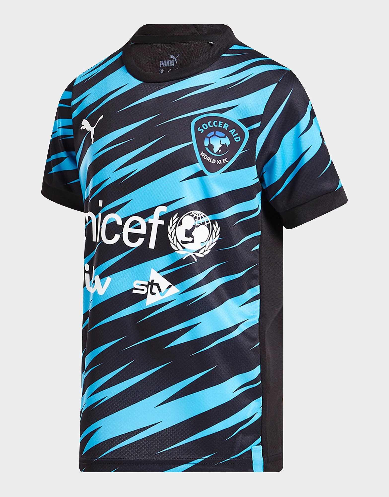 

Puma Official Soccer Aid World XI FC 22 Shirt Junior - Black/Blue - Kids, Black/Blue