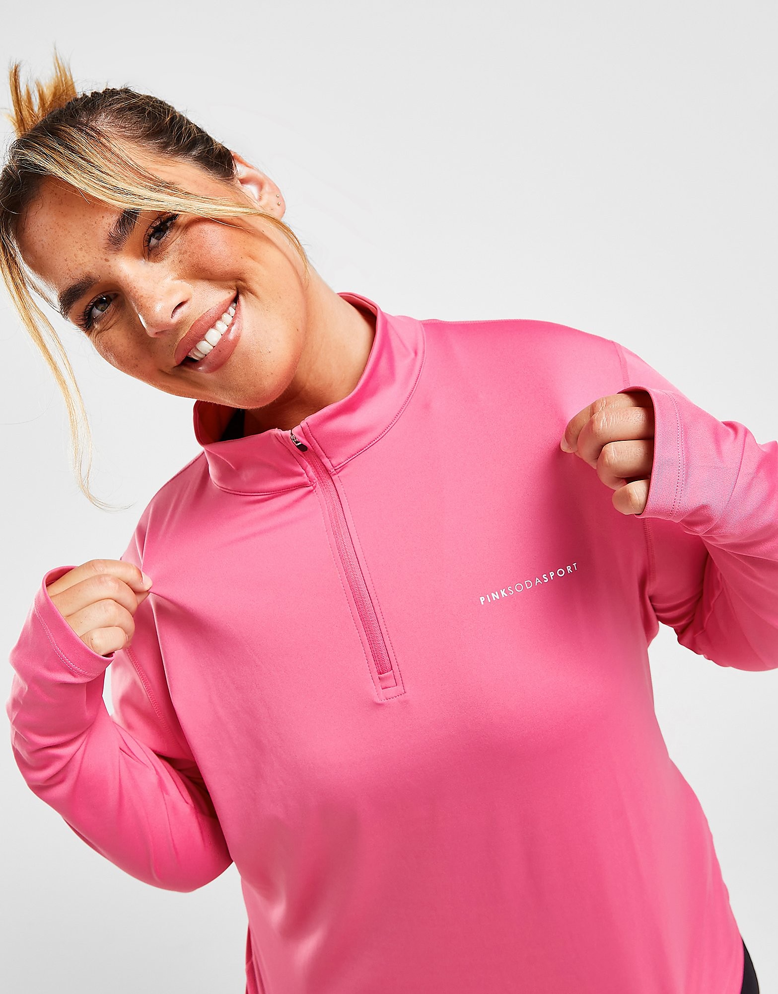 

Pink Soda Sport Plus Size 1/4 Zip Top - Only at JD - Pink - Womens, Pink
