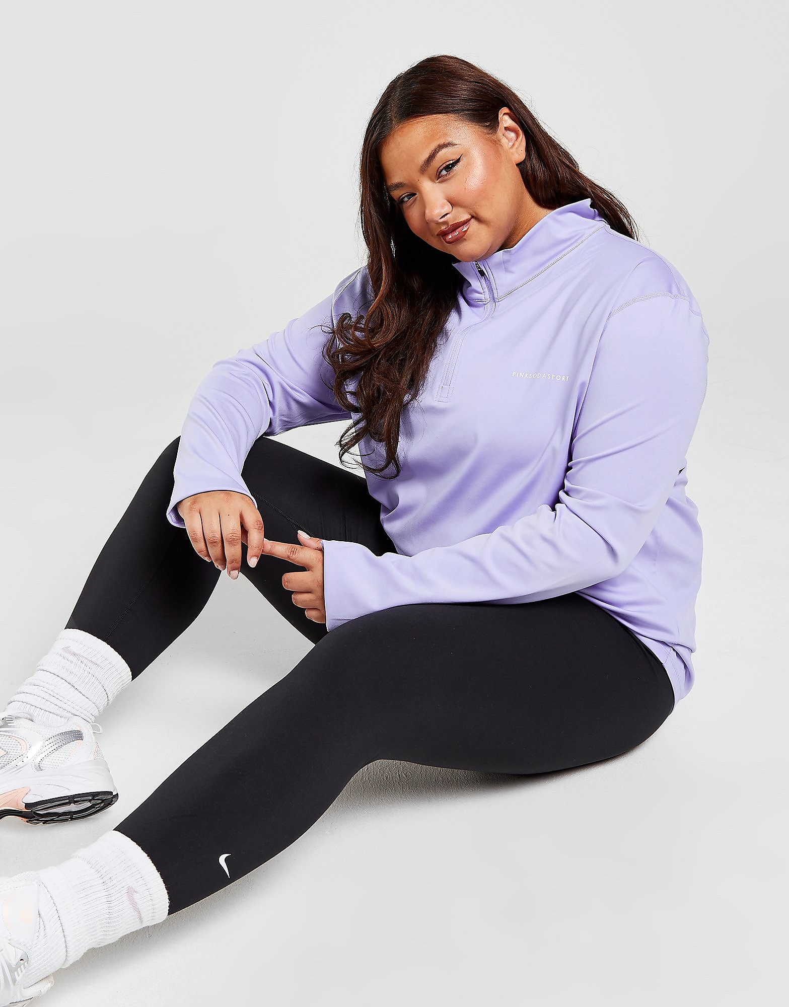 

Pink Soda Sport Plus Size 1/4 Zip Top - Only at JD - Purple - Womens, Purple