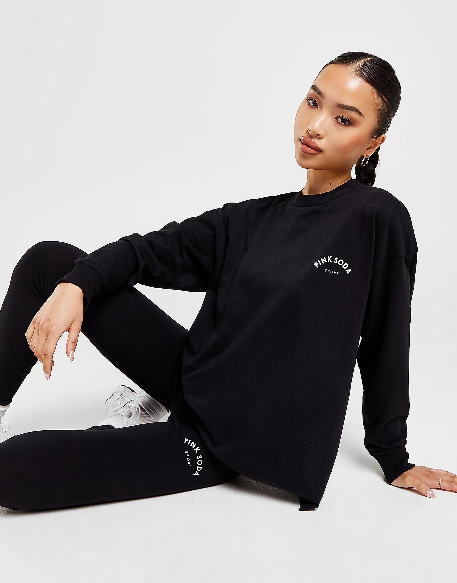 

Pink Soda Sport Baldwin Long Sleeve T-Shirt - Black - Womens, Black