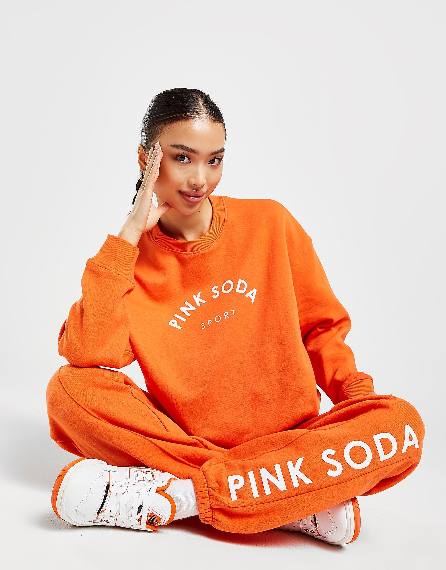 

Pink Soda Sport Toluca Crew Sweatshirt - Orange - Womens, Orange