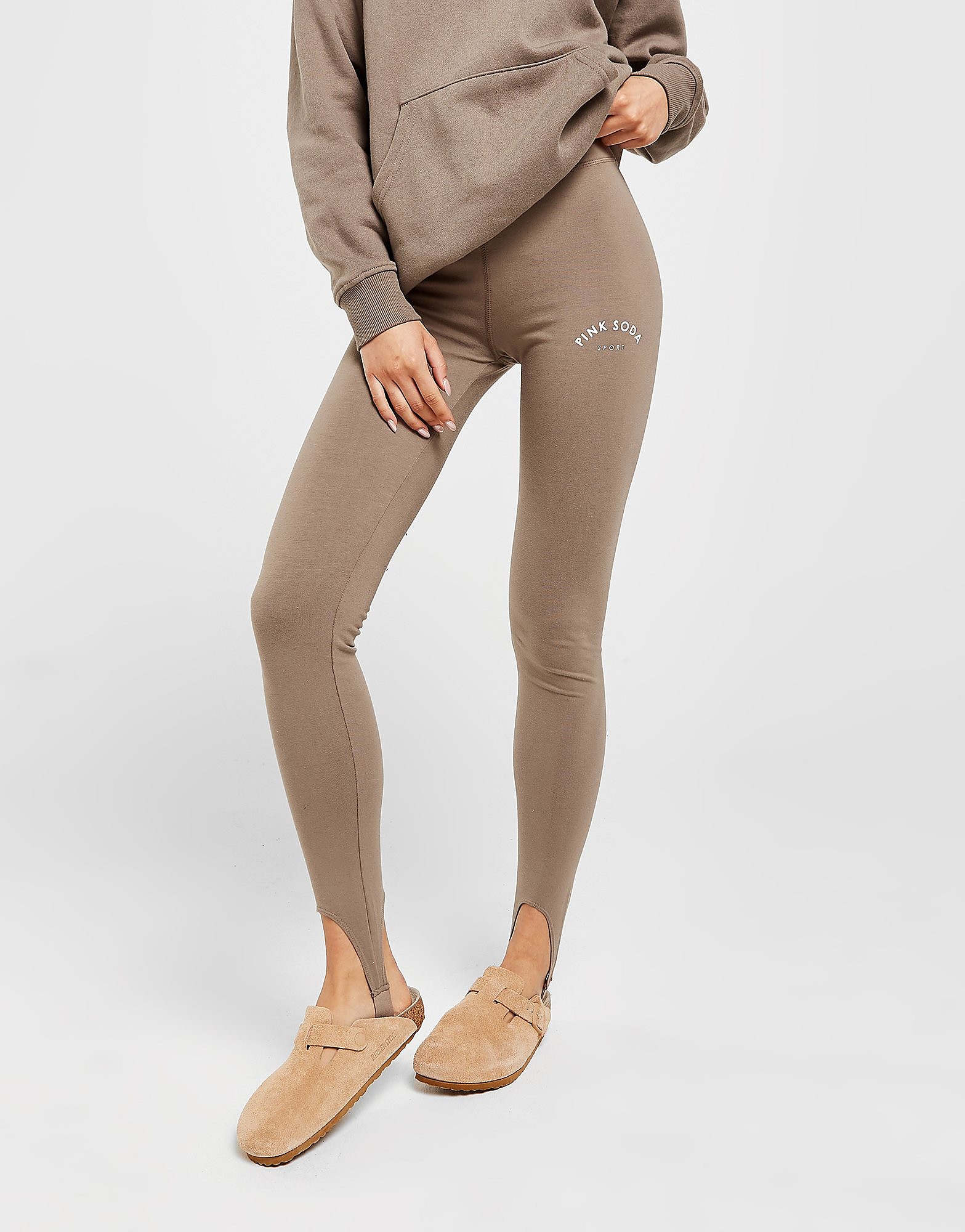 

Pink Soda Sport Trebuck Strap Leggings - Brown - Womens, Brown