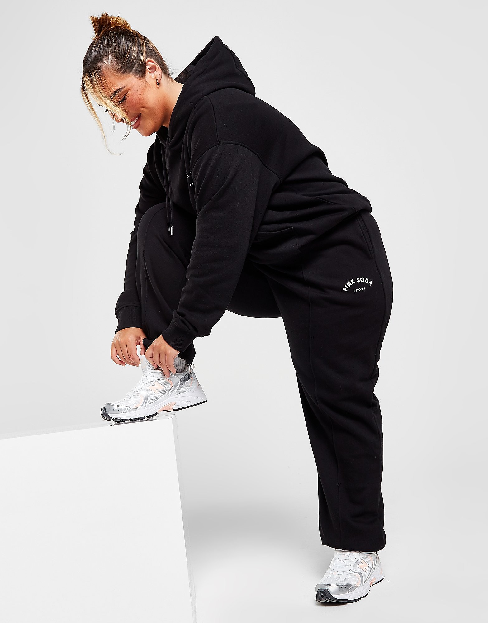 

Pink Soda Sport Plus Size Vicente Joggers - Black - Womens, Black