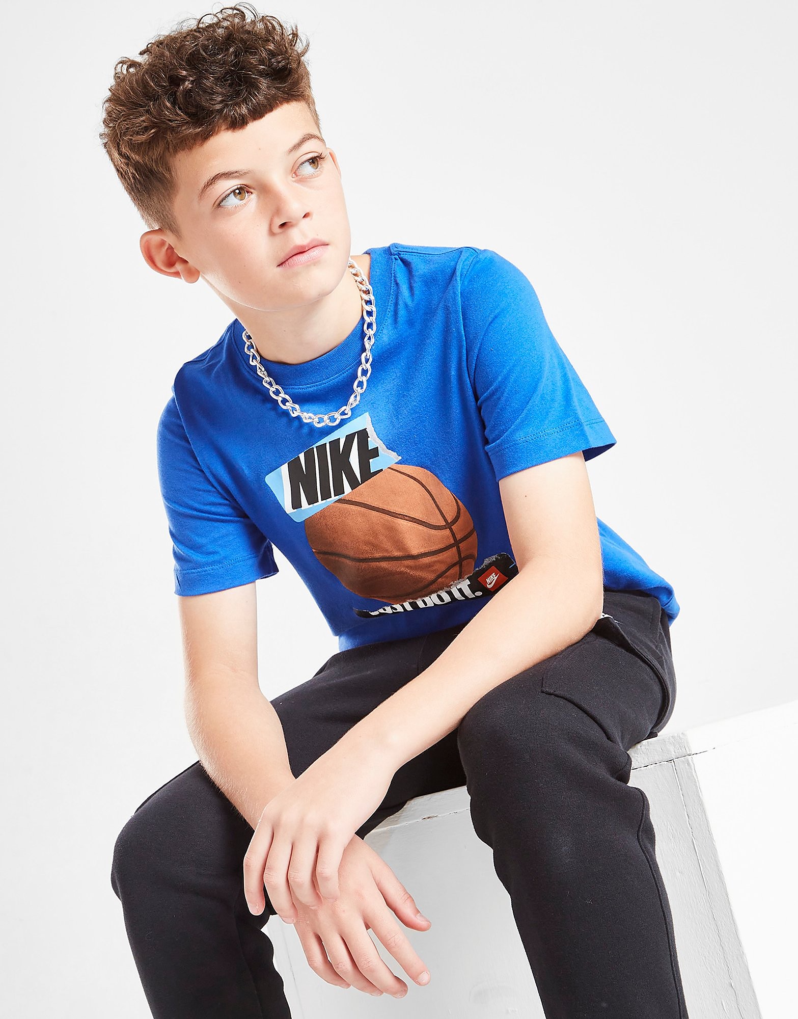 Nike Basketball T-Shirt Junior - Blue - Kids, Blue