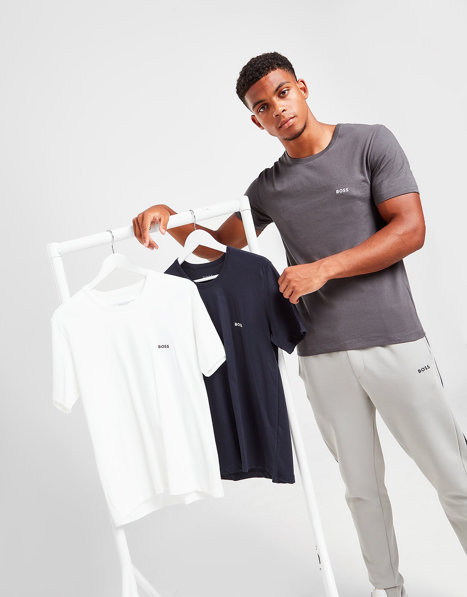 

BOSS Loungewear - Grey/White/Navy - Mens, Grey/White/Navy