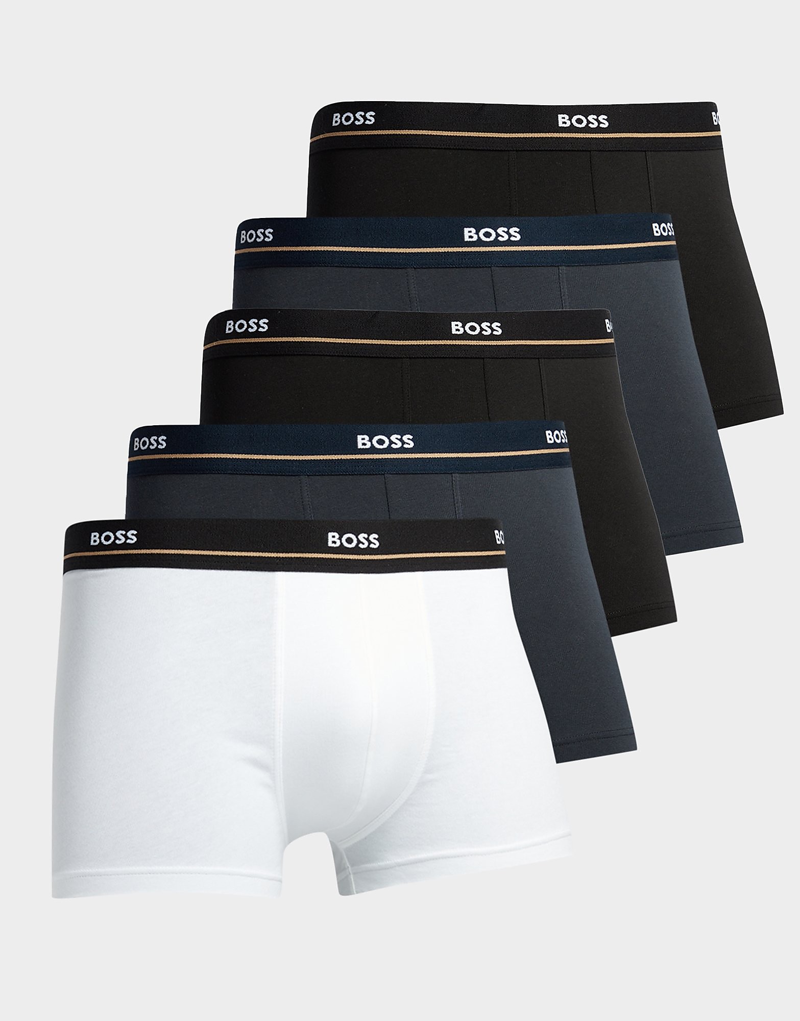 

BOSS 3-Pack Trunks - White/Black - Mens, White/Black