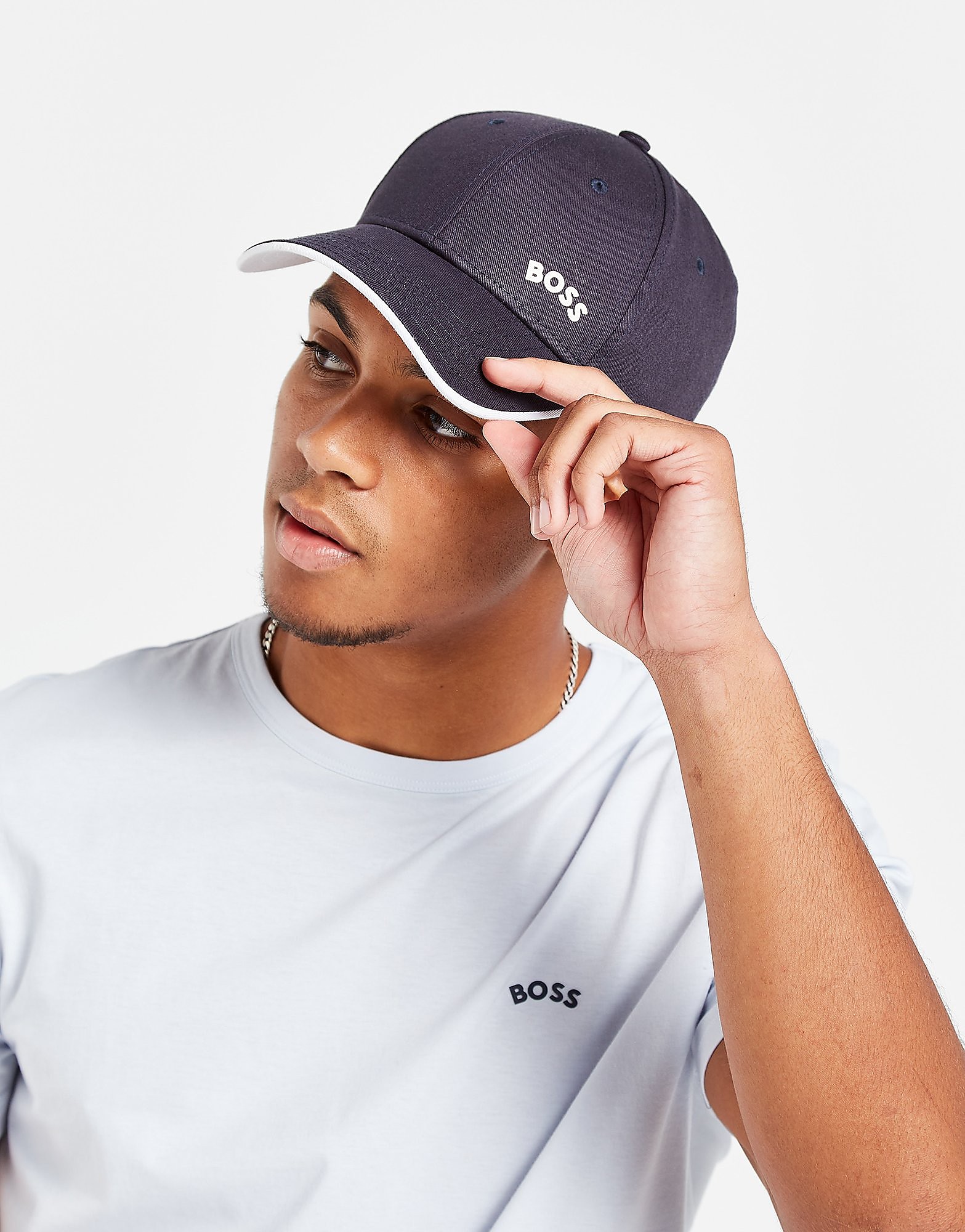 

BOSS Bold Logo Cap - Navy - Womens, Navy