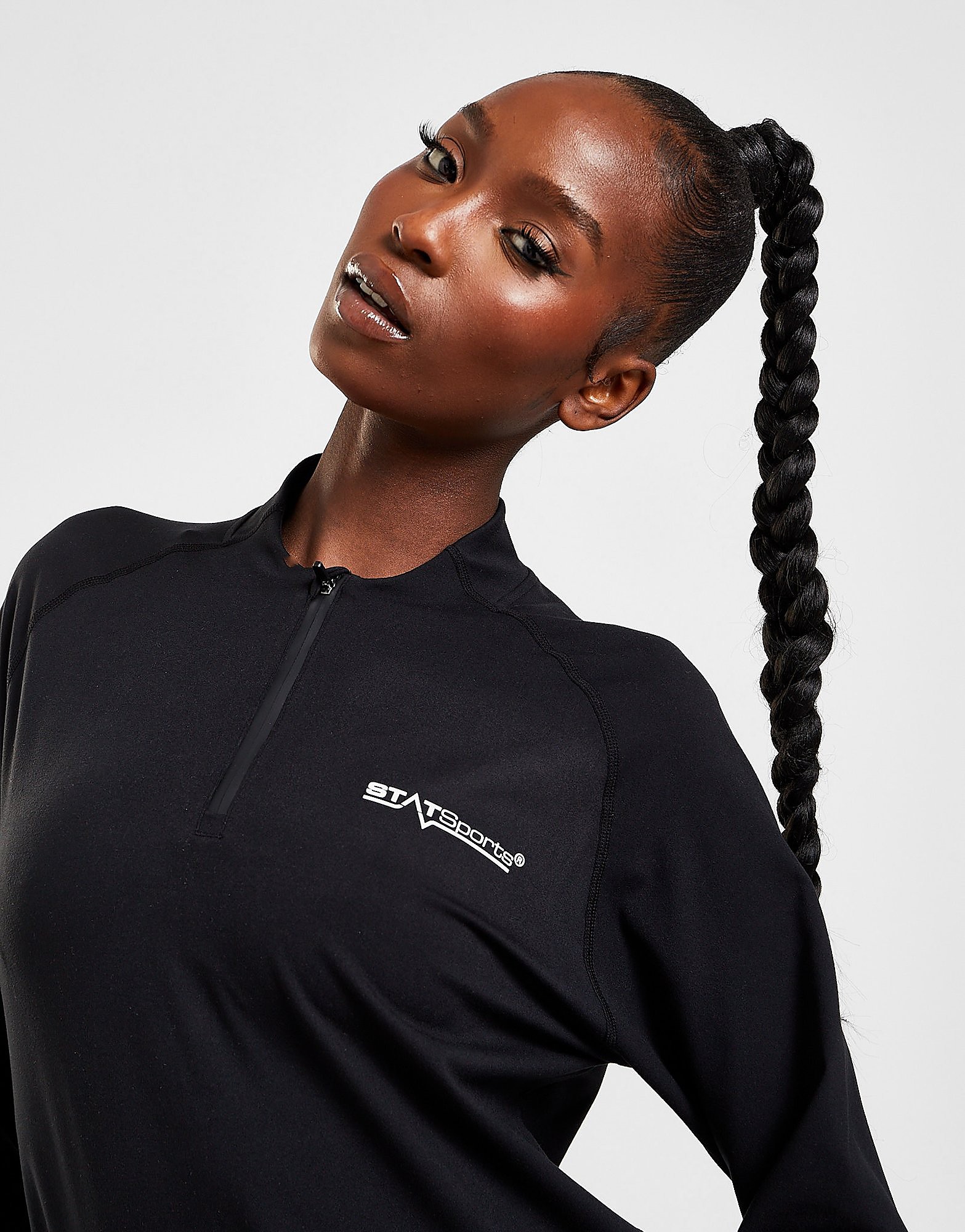 STATSports 1/4 Zip Top - Black - Womens, Black