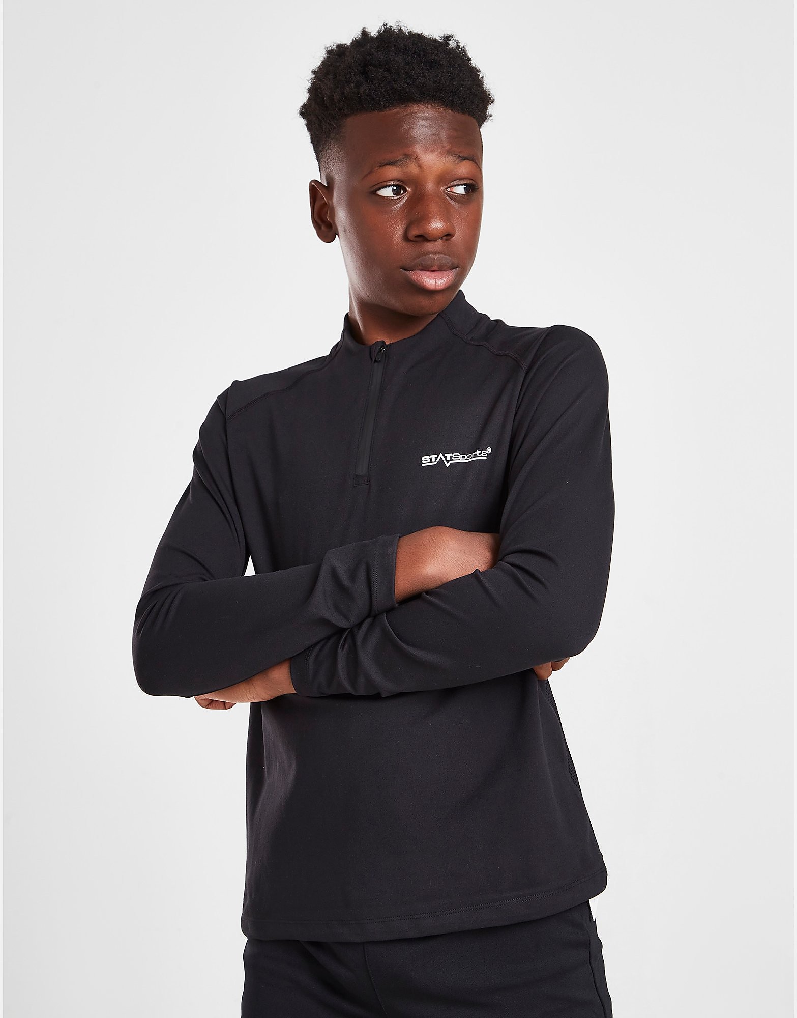 

STATSports 1/4 Zip Top Junior - Black - Kids, Black