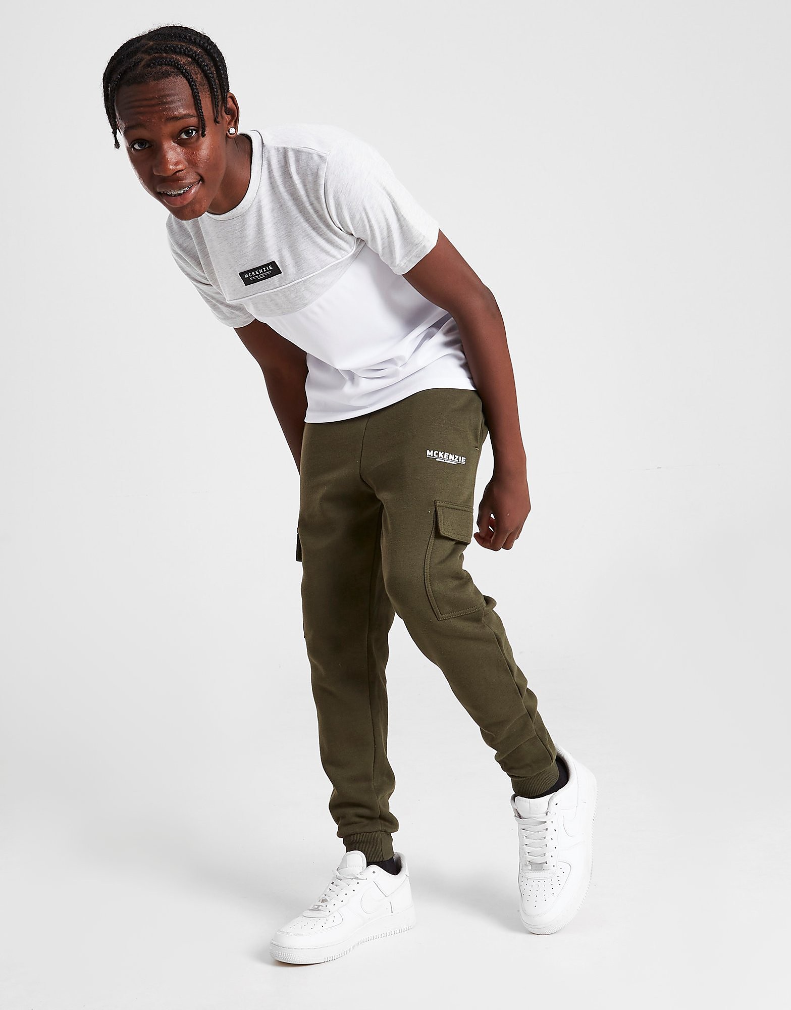

McKenzie Essential Fleece Cargo Joggers Junior - Green - Kids, Green