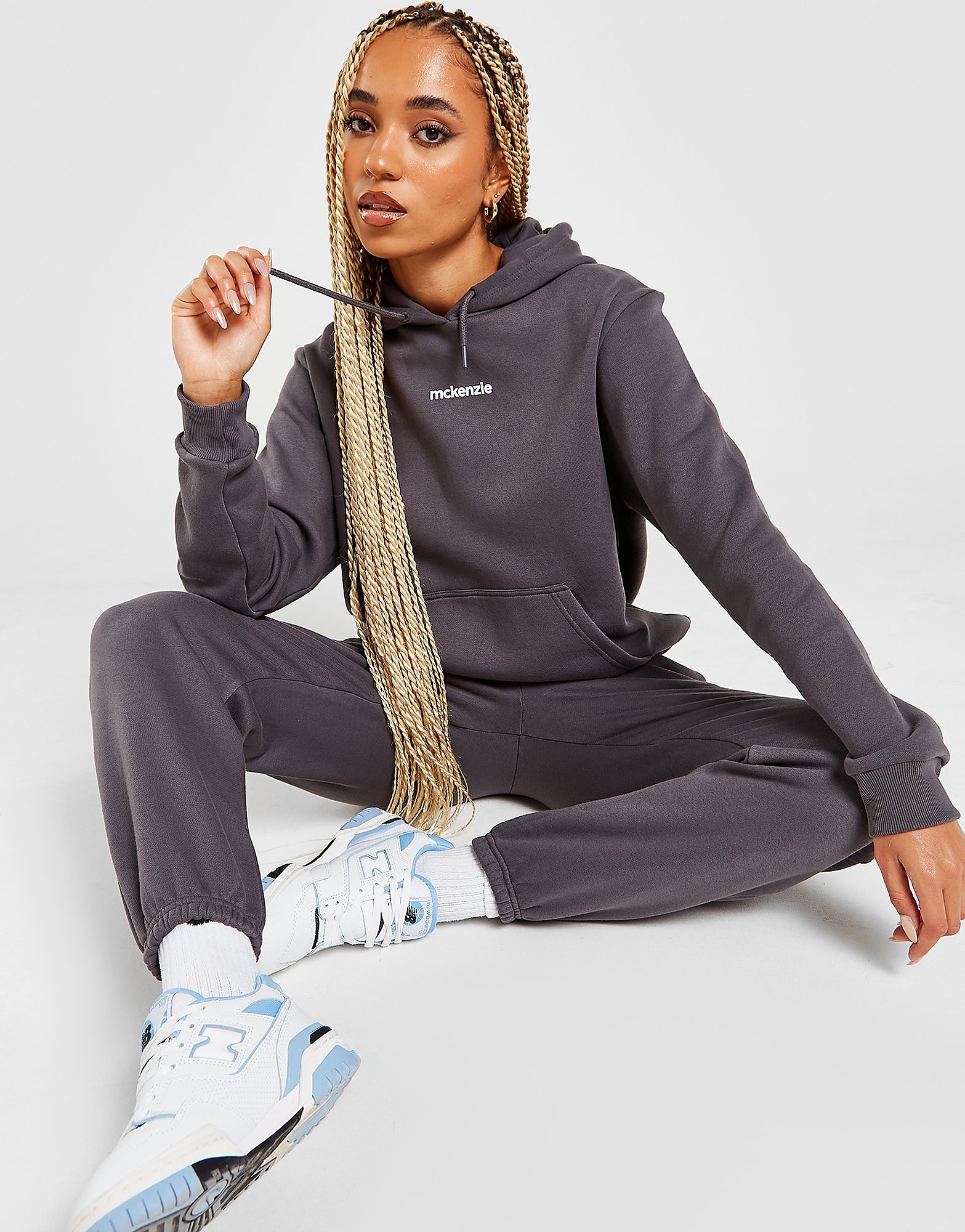 

McKenzie Logo Overhead Hoodie - Only at JD - Grey - Womens, Grey