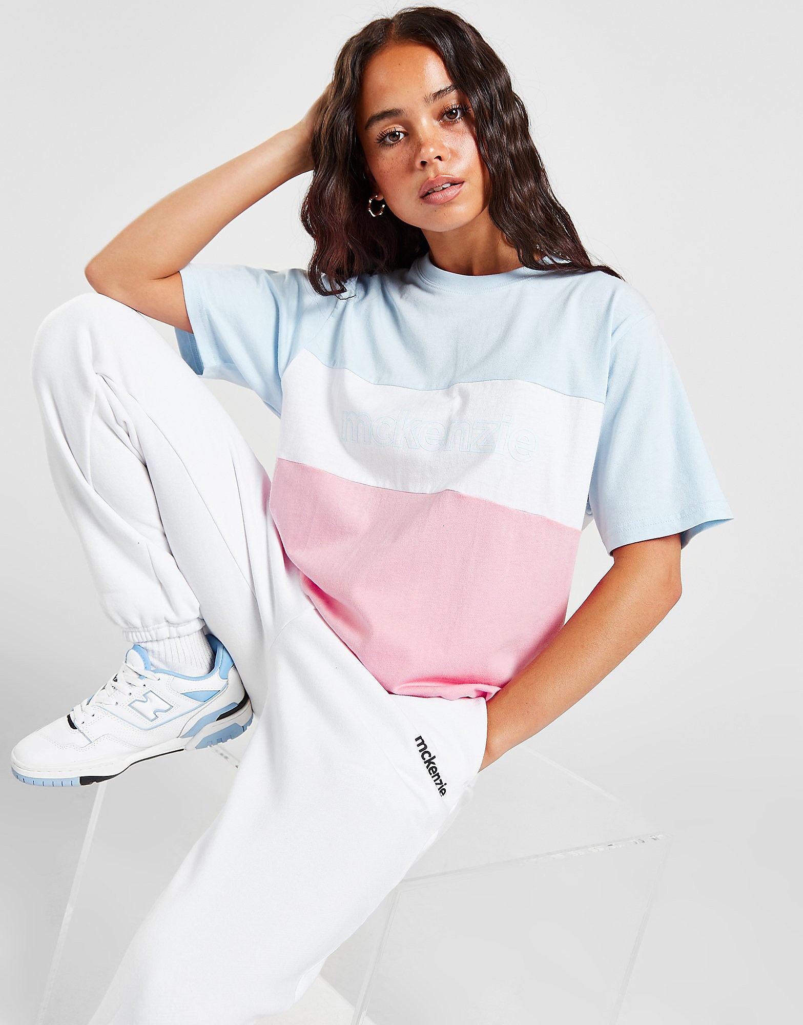 

McKenzie Enigma Boyfriend T-Shirt - Only at JD - Blue/Pink - Womens, Blue/Pink