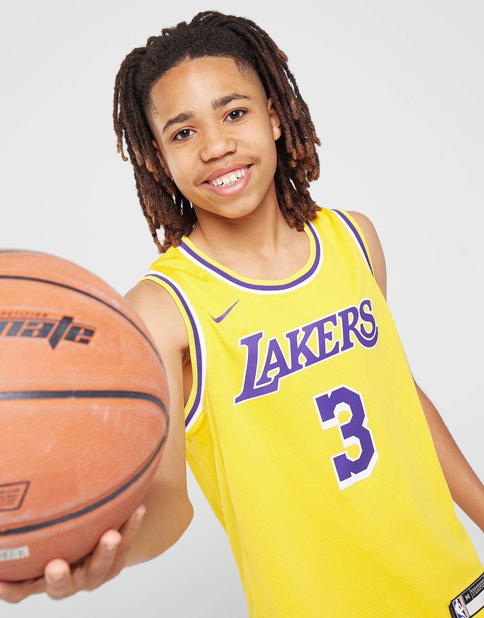 

Nike NBA Los Angeles Lakers Davis #3 Jersey Junior - Yellow - Kids, Yellow