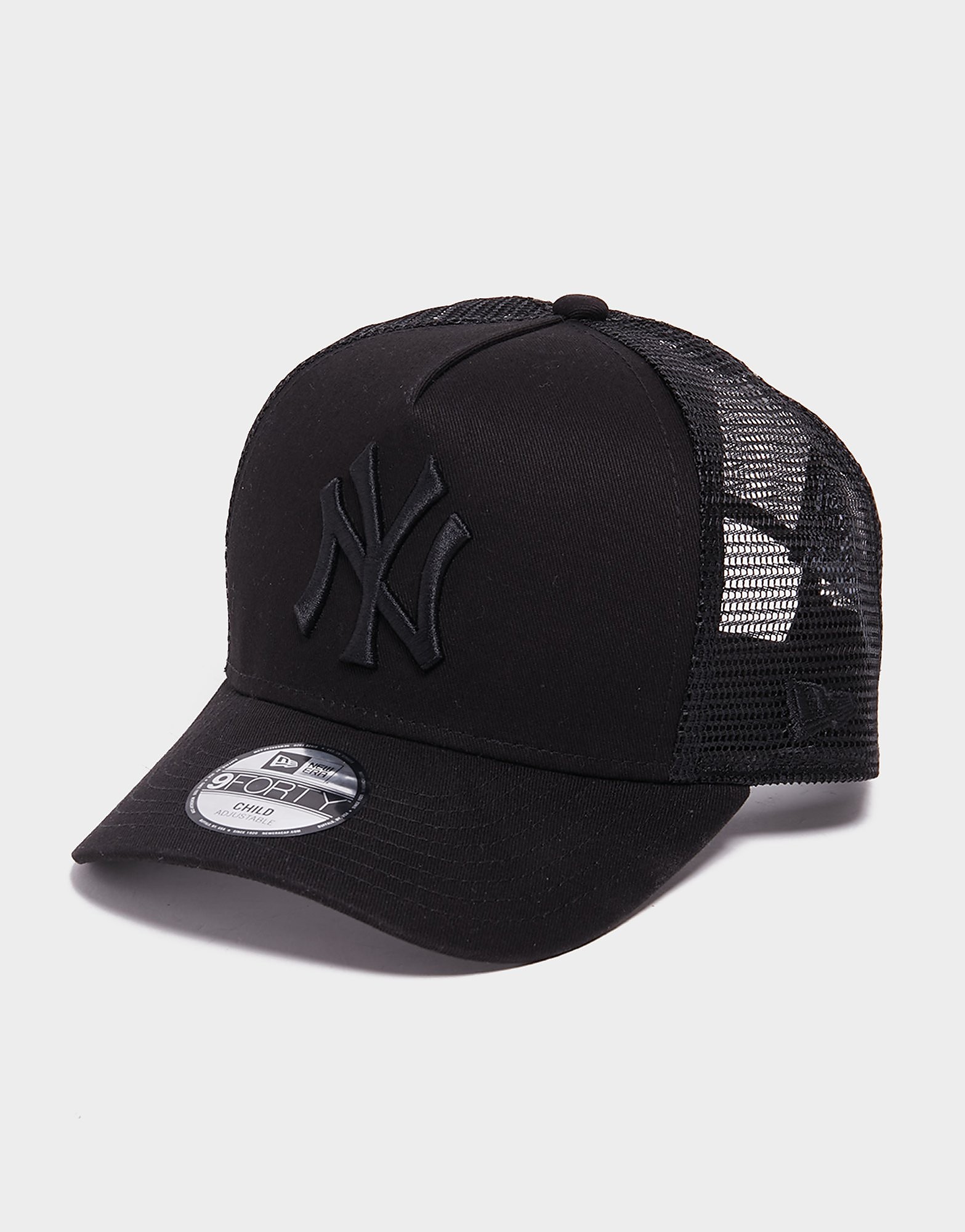 

New Era MLB New York Yankees 9FORTY Trucker Cap Junior - Black/BLK/BLK - Kids, Black/BLK/BLK