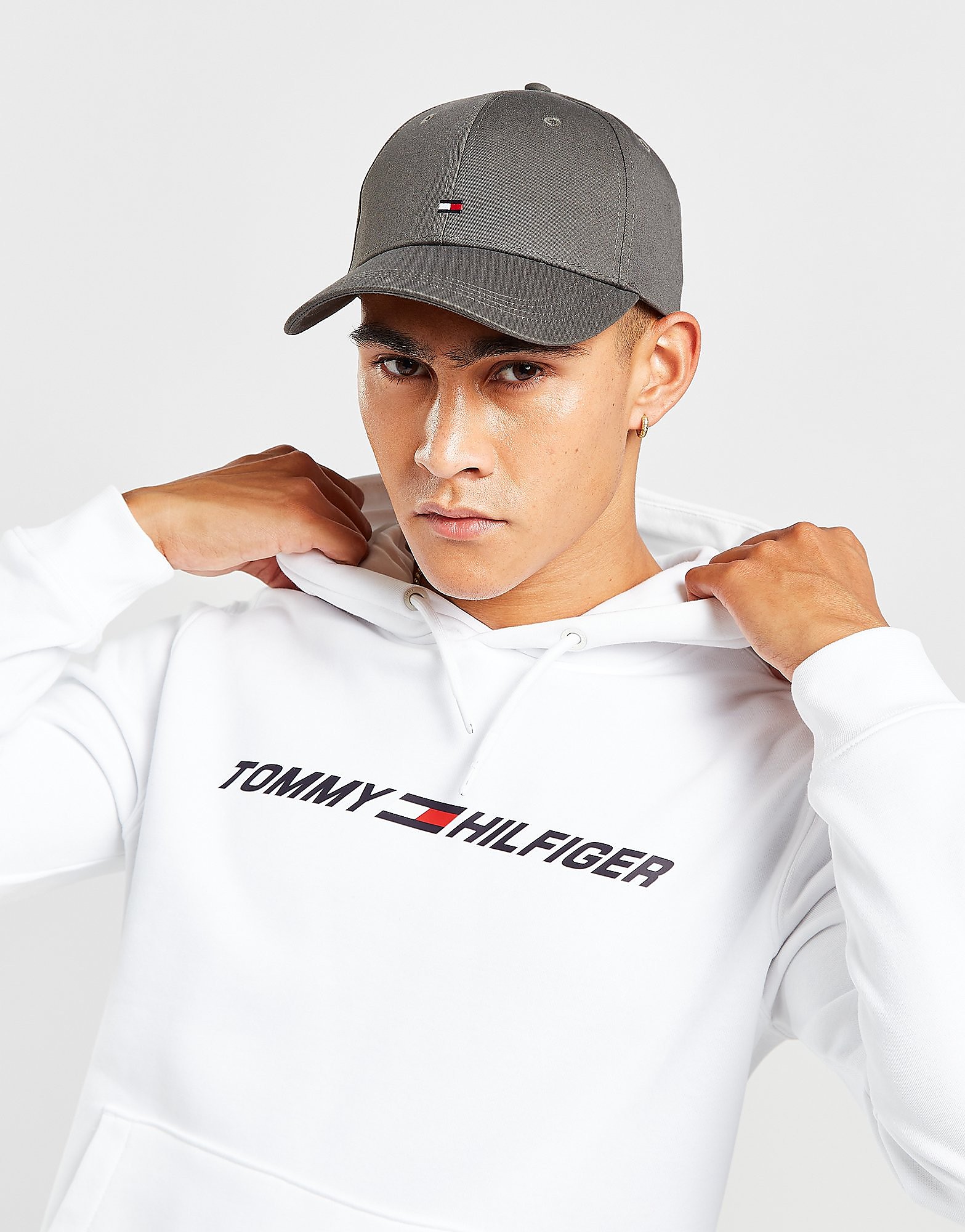 

Tommy Hilfiger Classic Flag Cap - Grey - Womens, Grey