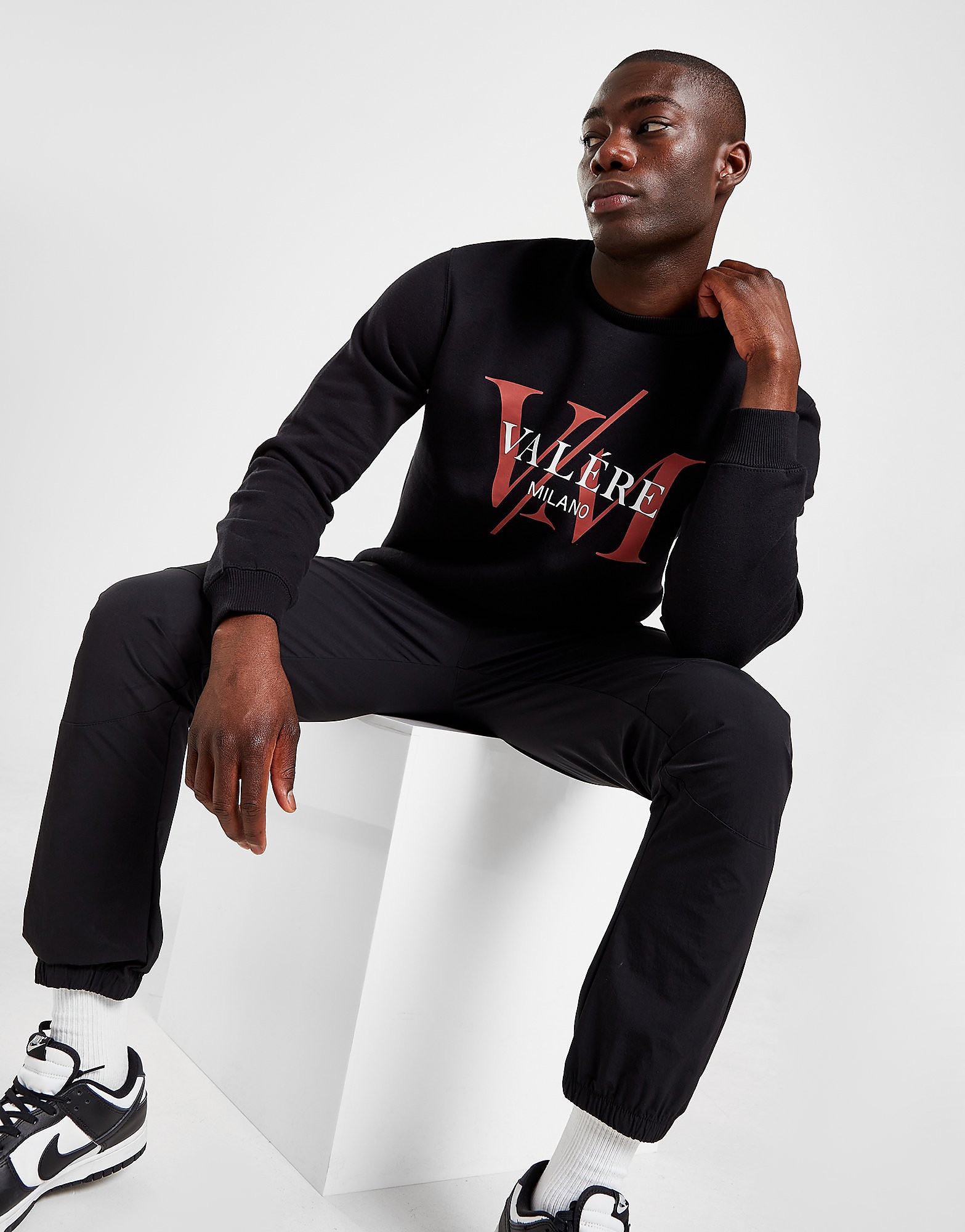 

VALERE Sigla Crew Sweatshirt - Black - Mens, Black