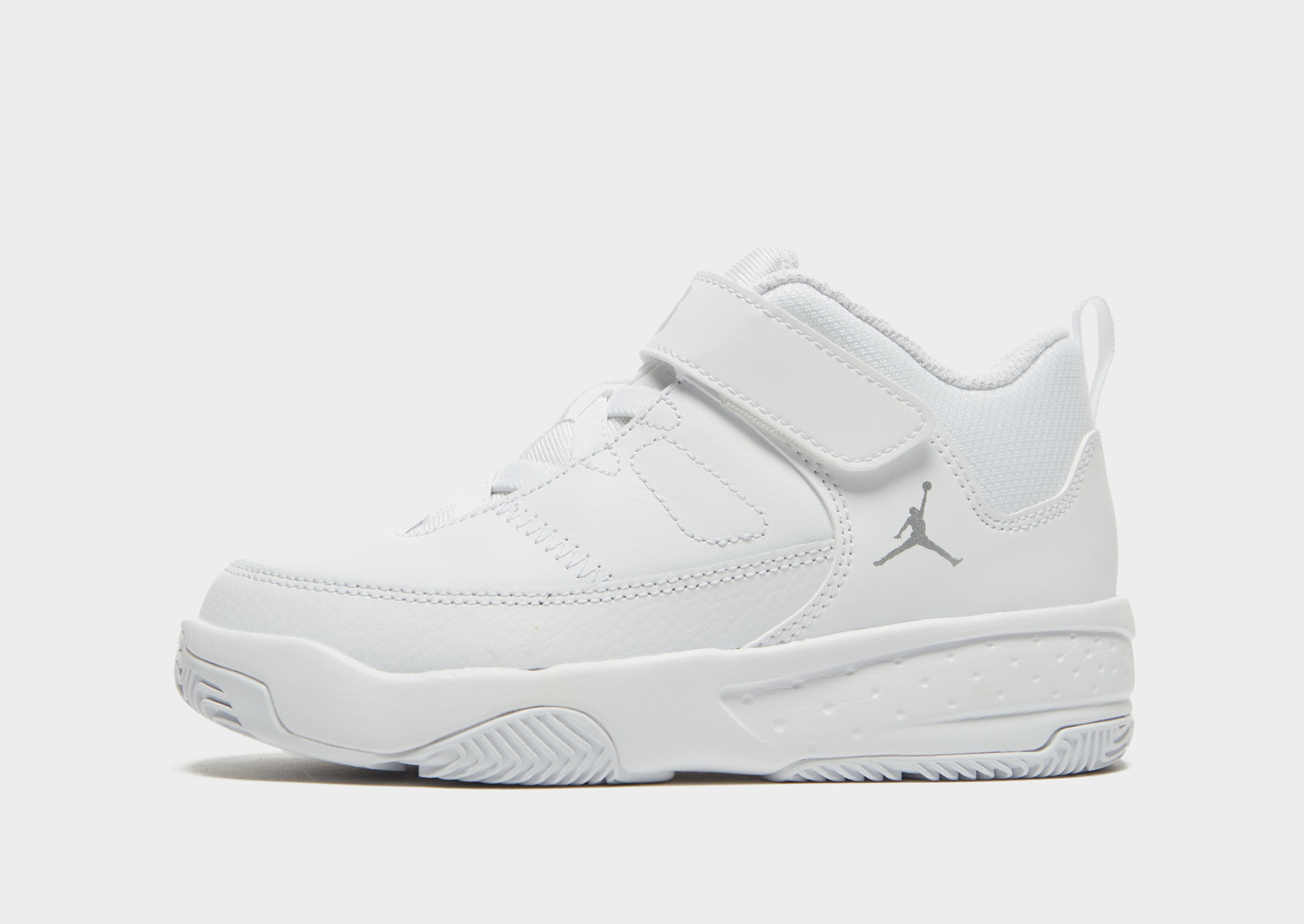 

Jordan Max Aura 3 Children - White/White/Metallic Silver - Kids, White/White/Metallic Silver