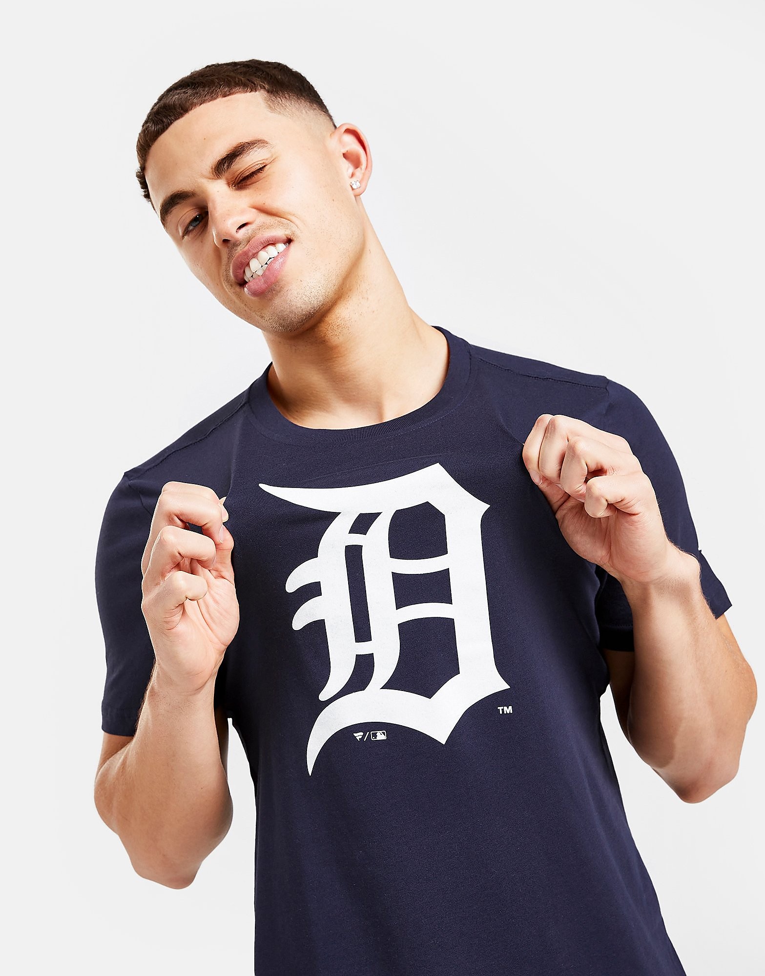 Official Team T-Shirt MLB Detroit Tigers Logo - Azul - Mens, Azul