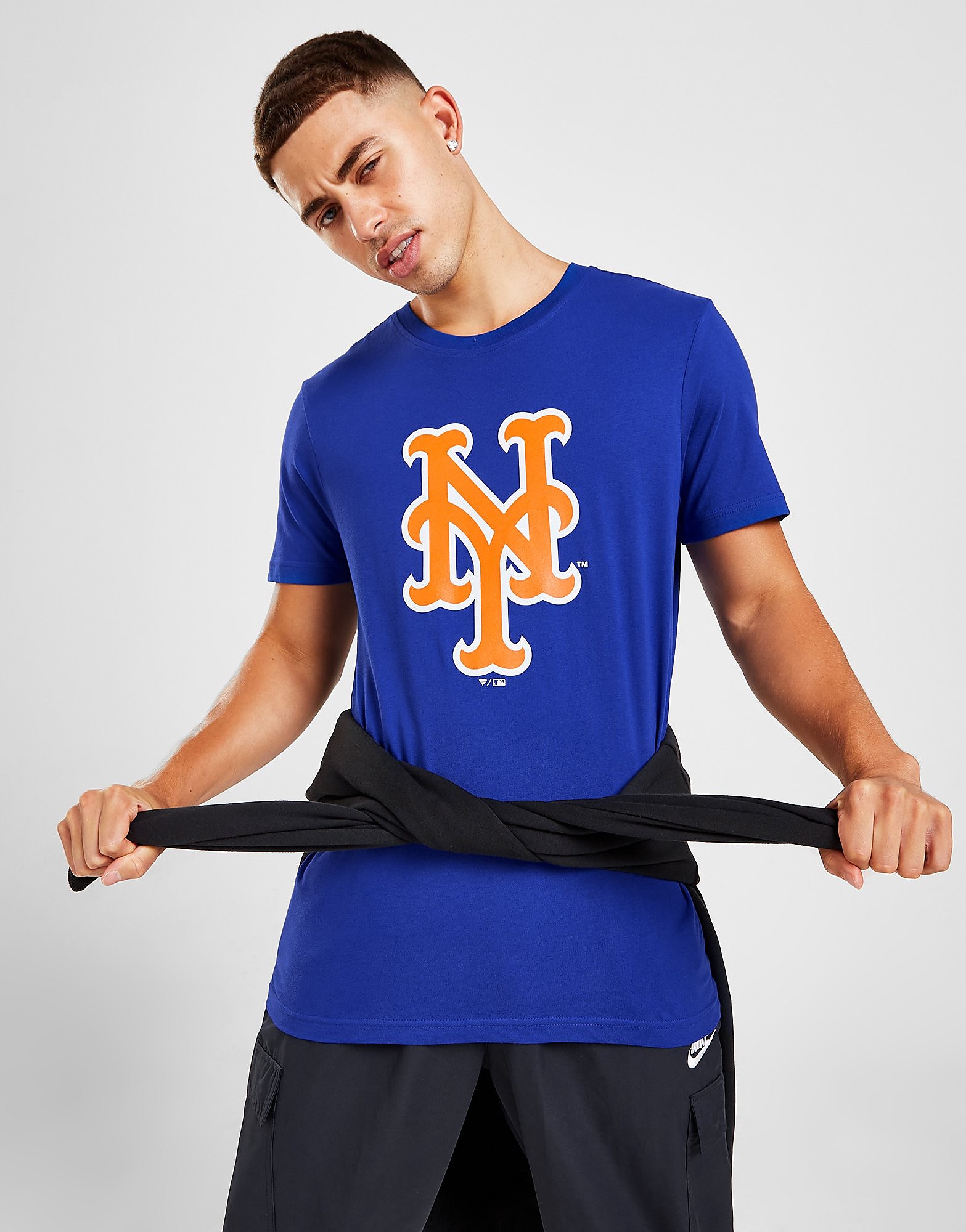 

Official Team MLB New York Mets Logo T-Shirt - Blue - Mens, Blue