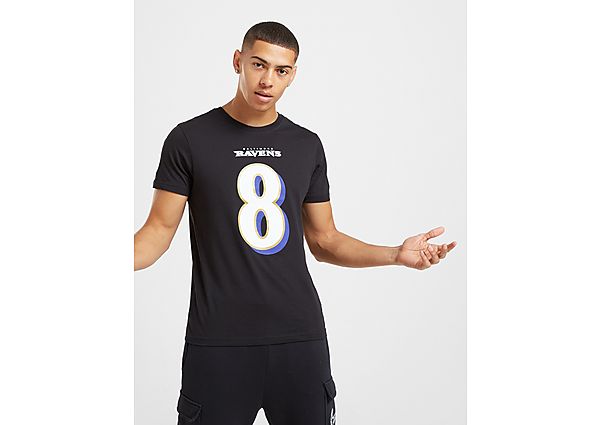 Official Team NFL Baltimore Ravens Jackson #8 Logo T-Shirt - Heren
