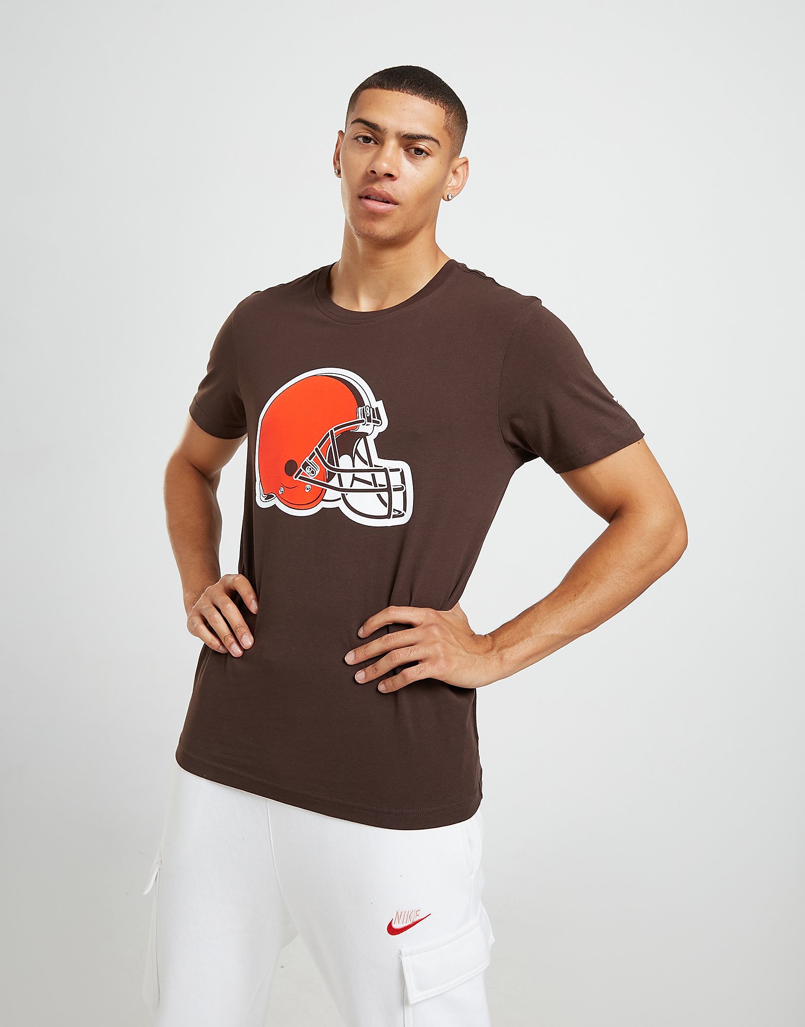 Official Team NFL Cleveland Browns Logo T-Shirt - Brown - Mens, Brown