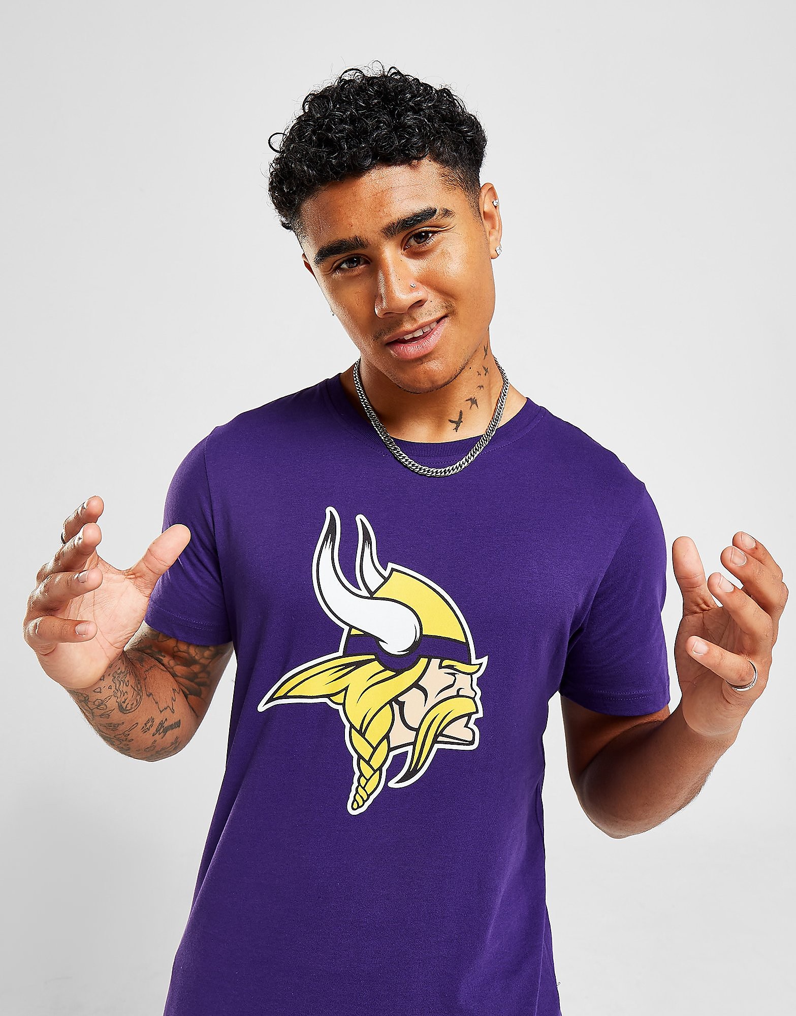 

Official Team NFL Minnesota Vikings Logo T-Shirt - Purple - Mens, Purple