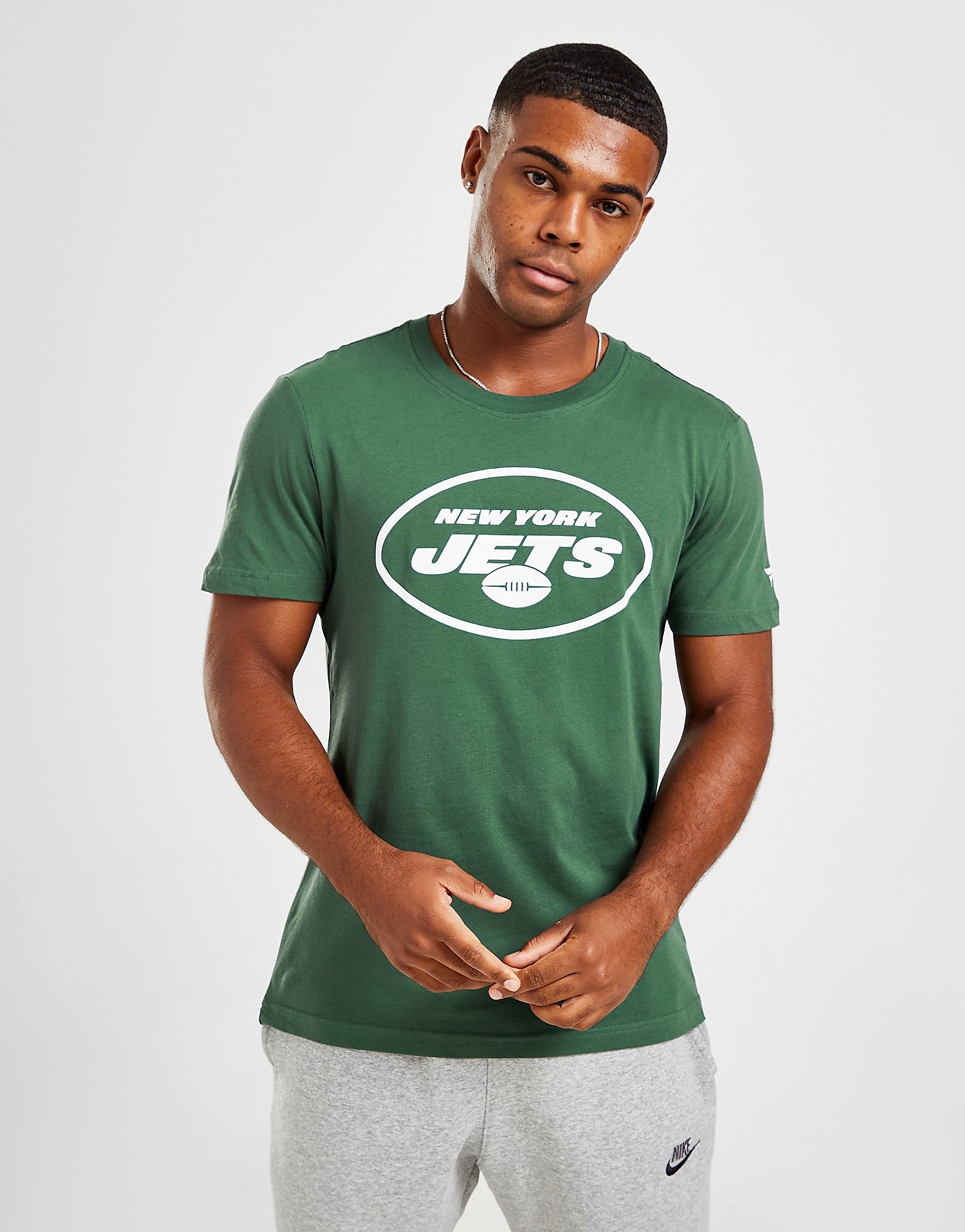 

Official Team NFL New York Jets Logo T-Shirt - Green - Mens, Green