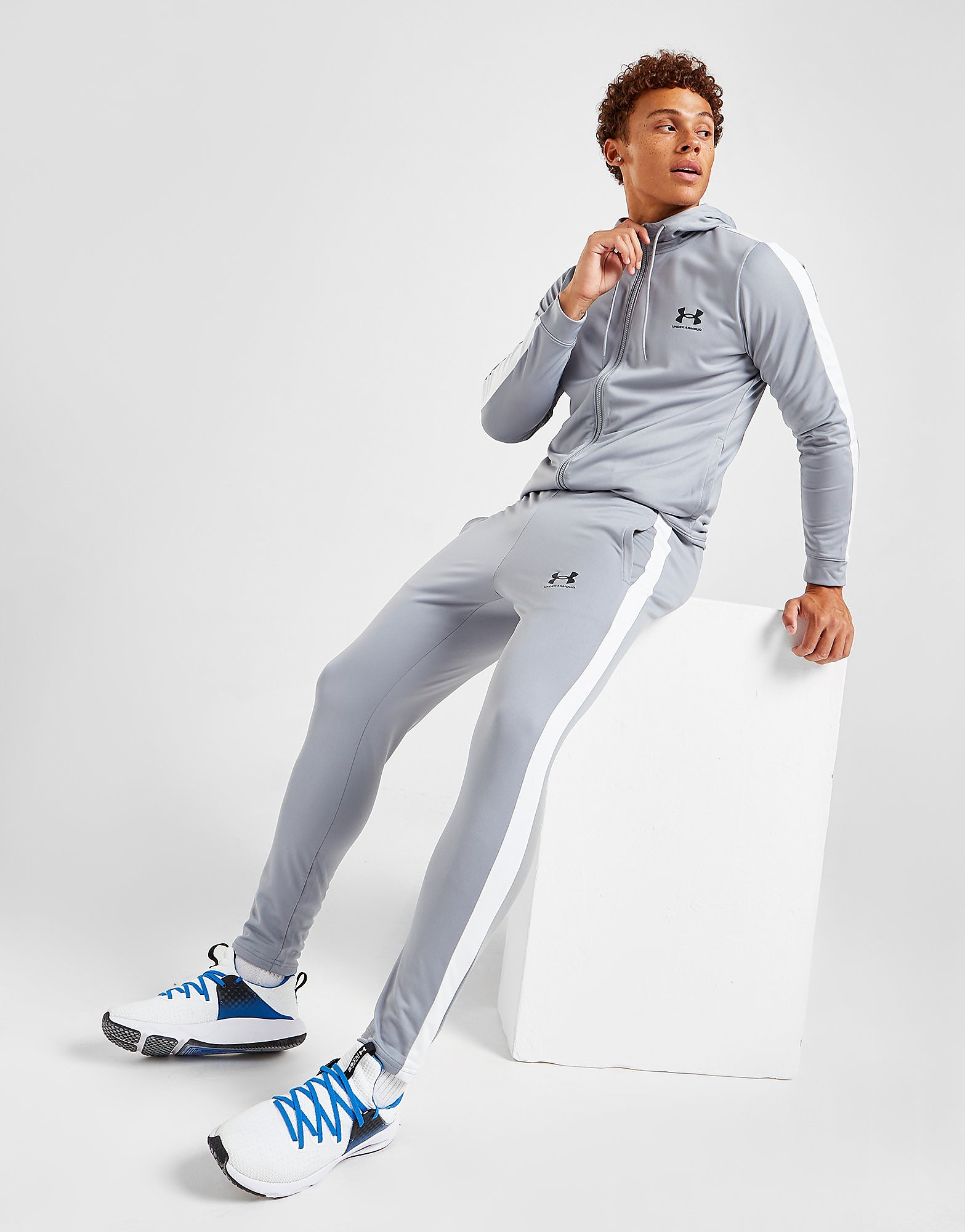 

Under Armour Poly Track Pants - Grey - Mens, Grey