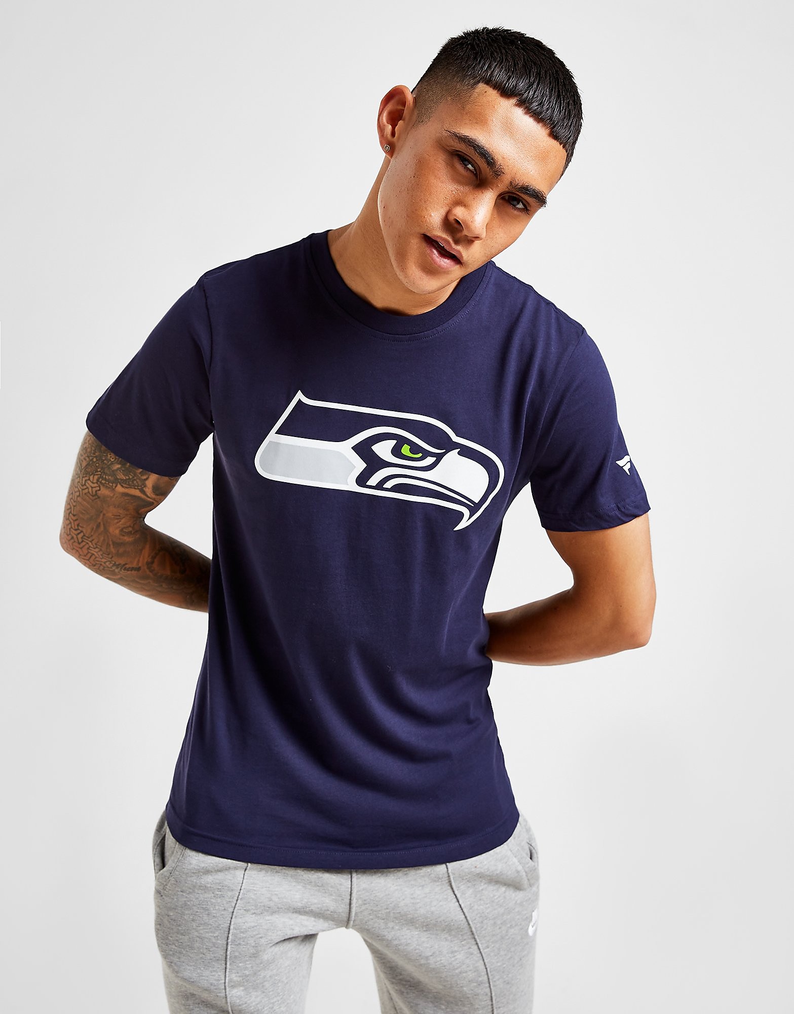 

Official Team NFL Seattle Seahawks Logo T-Shirt - Blue - Mens, Blue